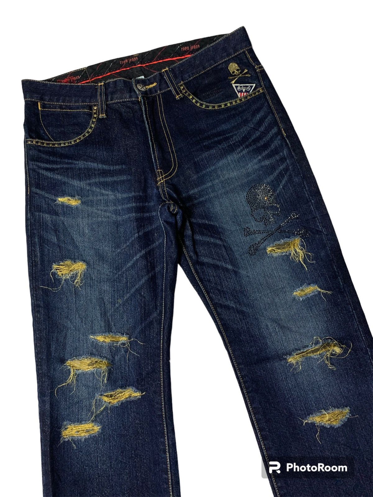 Japanese Brand × Roen Reon Mastermind x bobson Skull Jeans Size US 31 - 3 Thumbnail