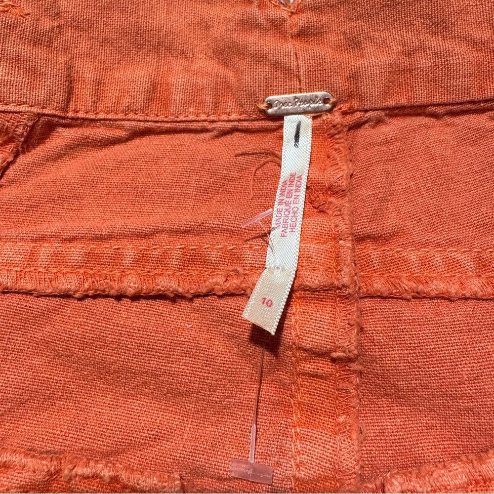 Free People New Free People Sweet Talk Chino Red Mango Pants Size 10 Size 32" / US 10 / IT 46 - 7 Thumbnail