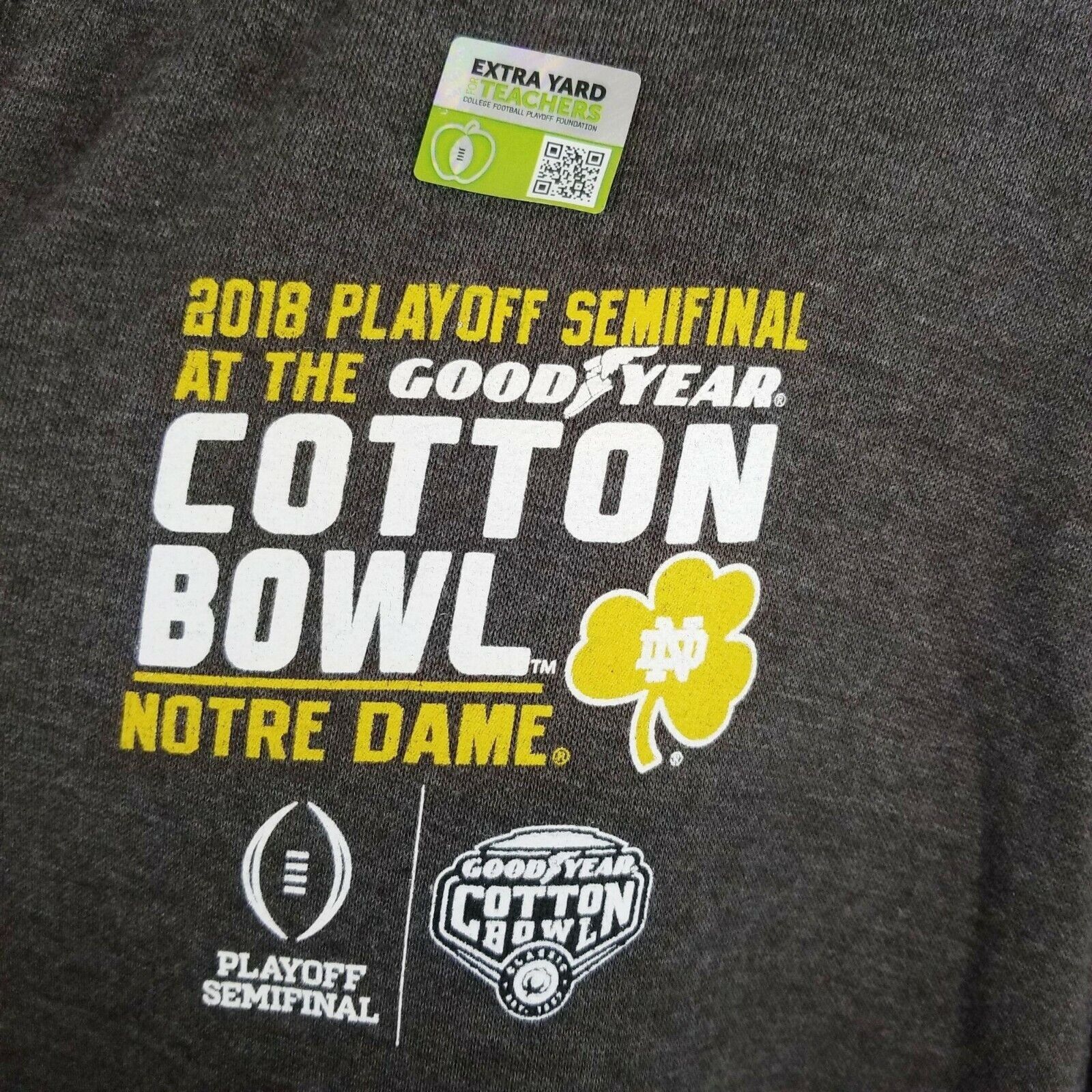 Other Blue 84 Notre Dame 2018 Cotton Bowl Mens L Quarter Zip Size US L / EU 52-54 / 3 - 9 Thumbnail