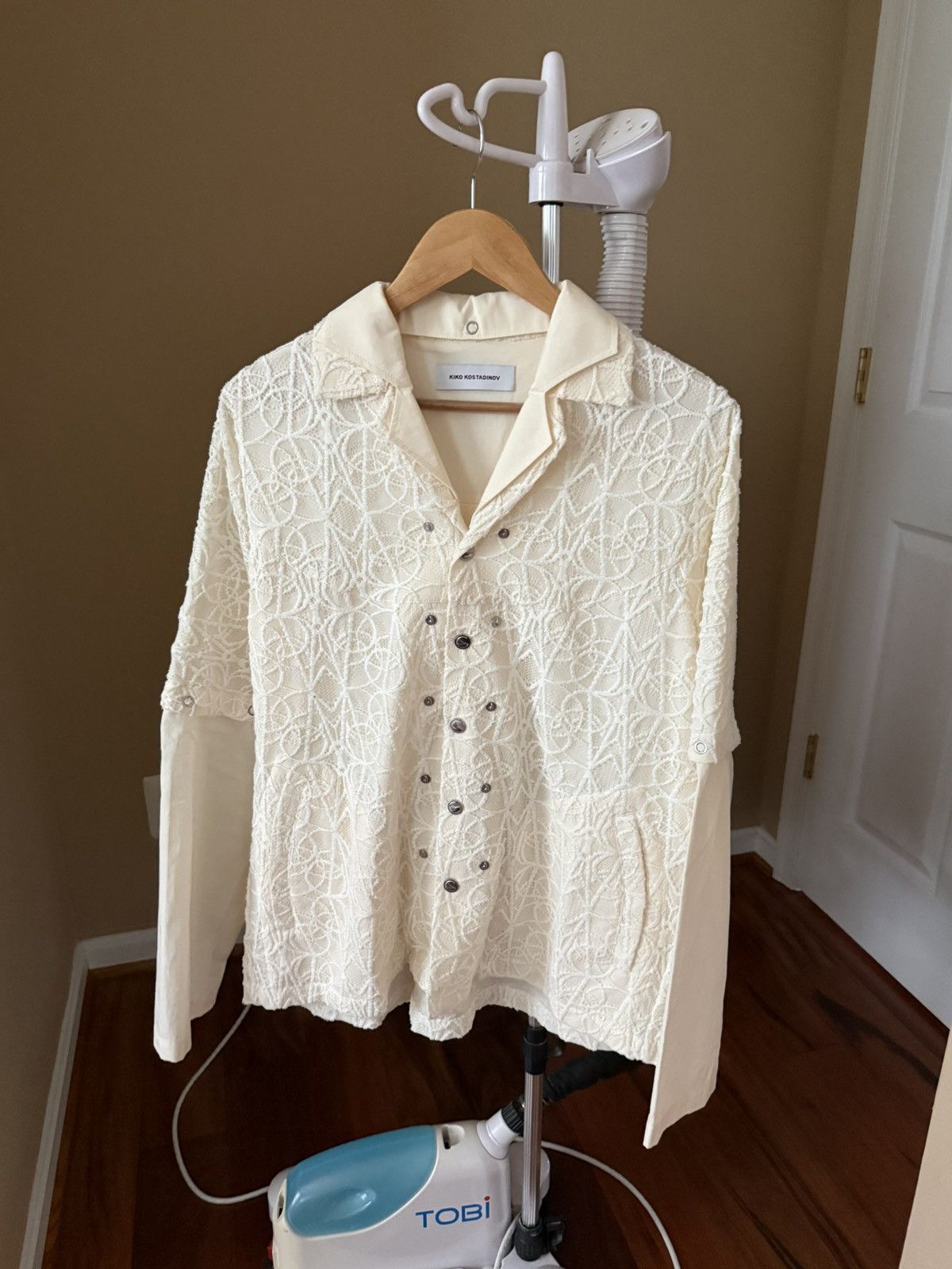 Kiko Kostadinov Torino Jacket White Lace 44 Size US S / EU 44-46 / 1 - 2 Thumbnail