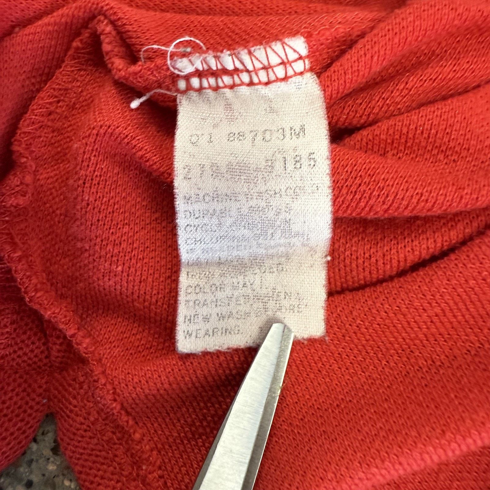 Levi's Vtg Levis Polo Shirt Mens M Red Embroidered Logo 80s Korea Size US M / EU 48-50 / 2 - 8 Thumbnail