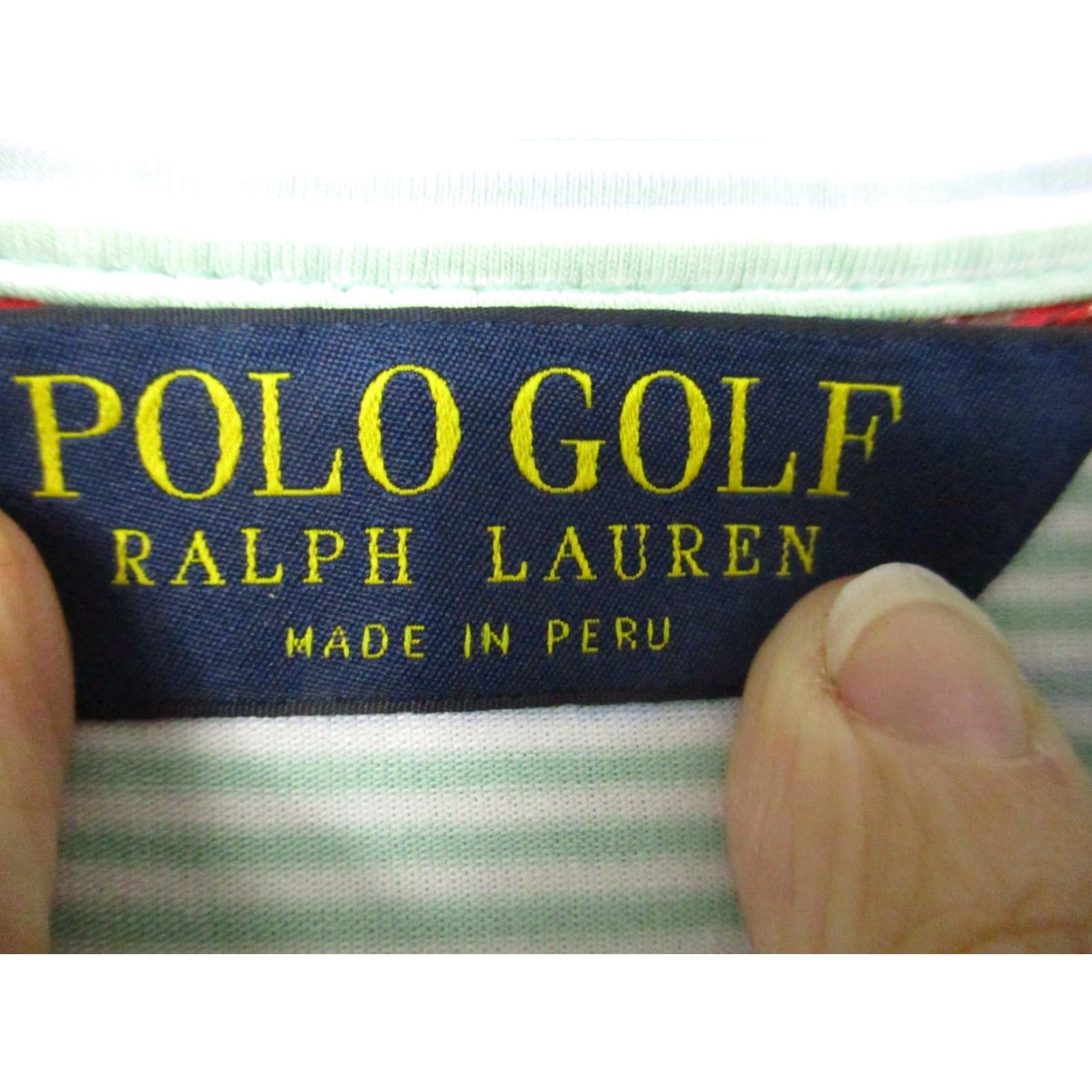 Ralph Lauren VINTAGE Polo Golf Ralph Lauren Polo Shirt Mens XL Tall Striped Stretch Lisle Green Blue Size US XL / EU 56 / 4 - 4 Thumbnail