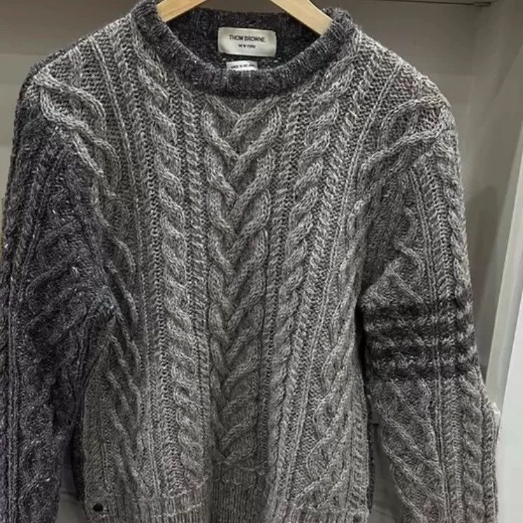 Thom Browne Thom browne Sheep and horse hair sea hair hemp knitted swea Size US XL / EU 56 / 4 - 1 Thumbnail