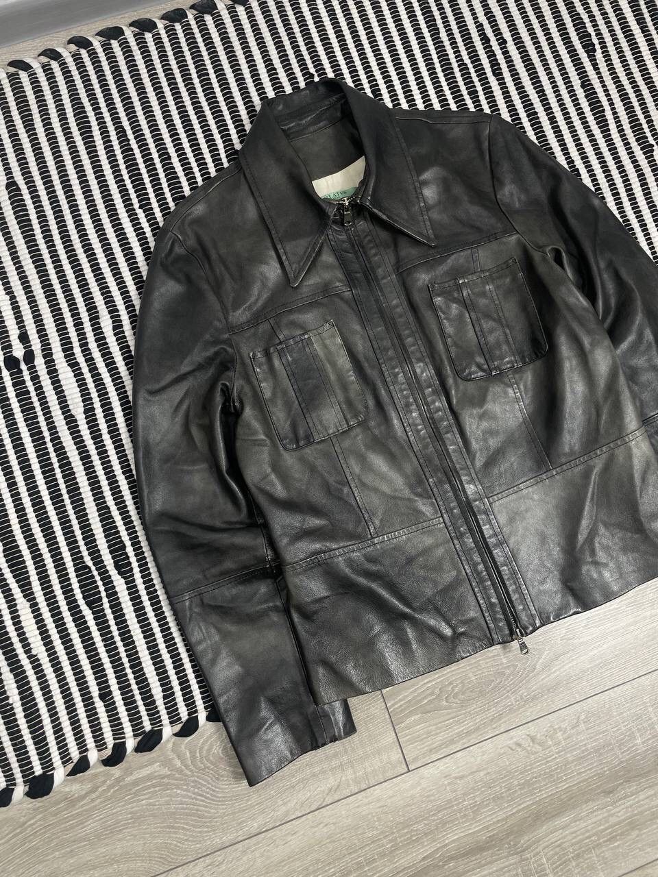 Other Vintage Pilatus Leather Jacket Faded Y2K Size US M / EU 48-50 / 2 - 2 Thumbnail