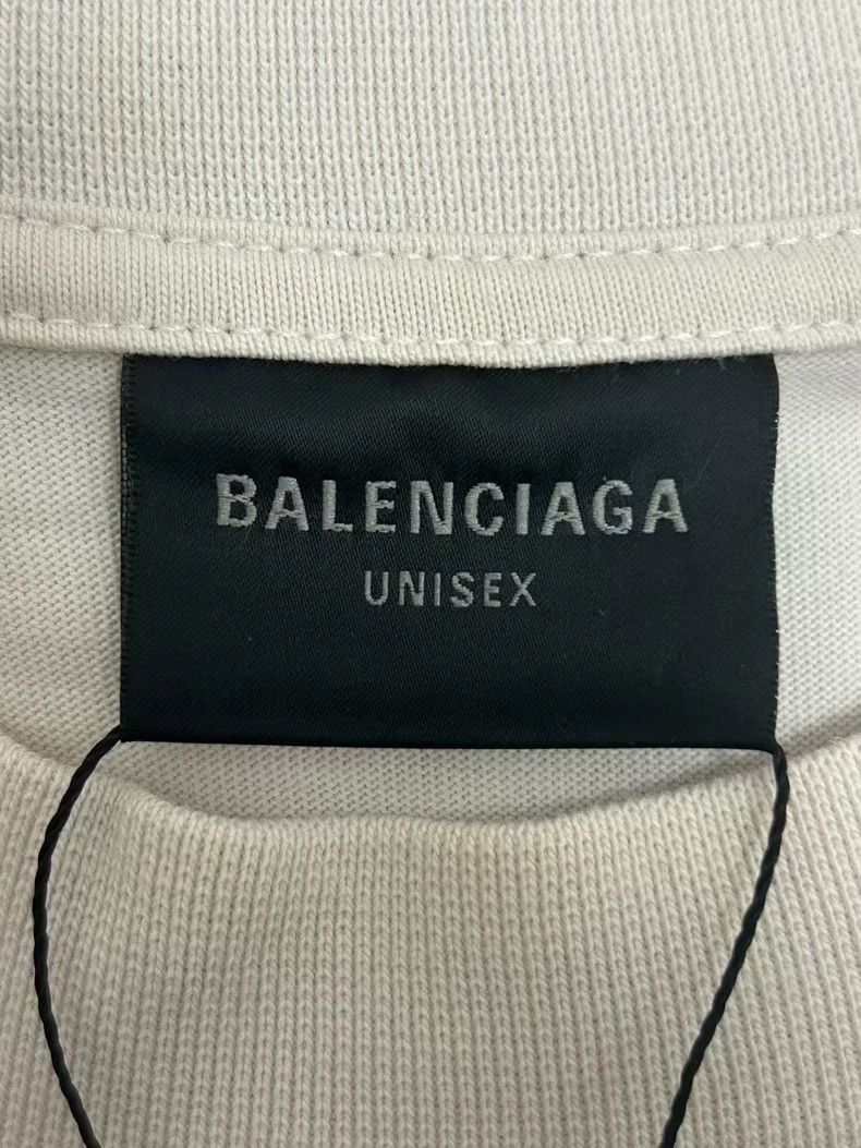 Balenciaga Balenciaga Letter round neck wear effect straight sleeve T Size US XS / EU 42 / 0 - 3 Thumbnail