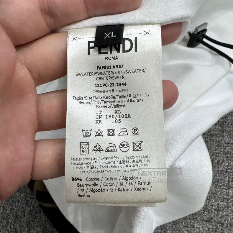 Fendi Fendi Monogram Patchwork Hoodie Size US XL / EU 56 / 4 - 3 Thumbnail