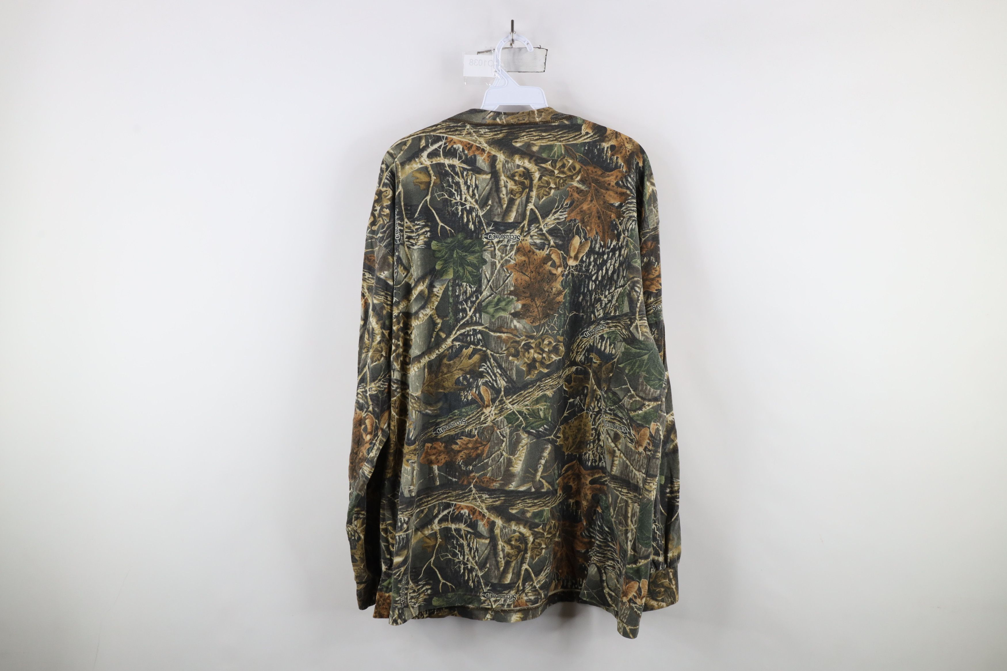 Cabelas × Vintage Vintage Cabelas Camouflage Long Sleeve Henley T-Shirt Cotton Size US XL / EU 56 / 4 - 10 Thumbnail