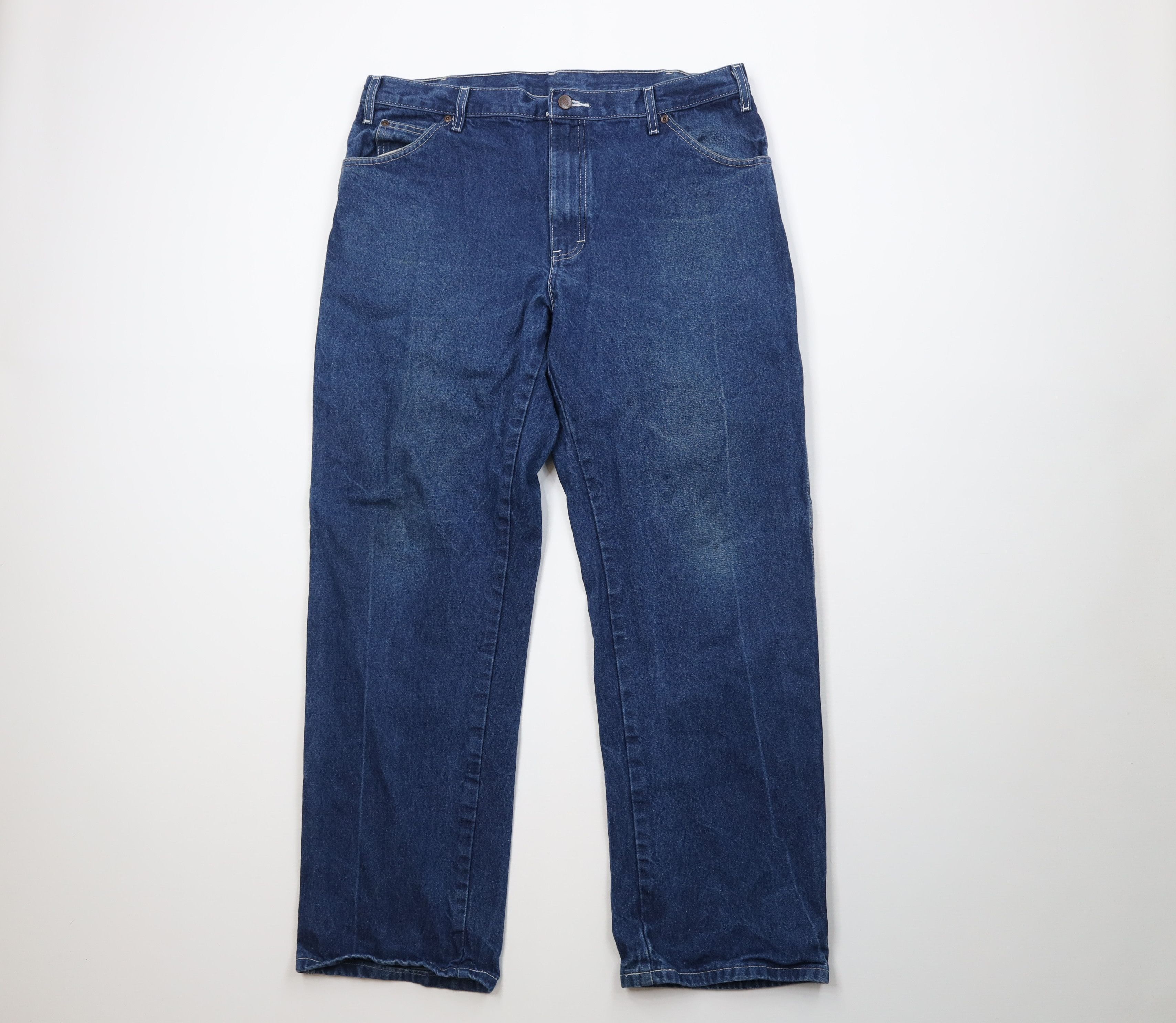 Dickies Vintage Y2K Dickies Wide Leg Dungaree Denim Jeans Cotton Size US 38 / EU 54 - 1 Thumbnail