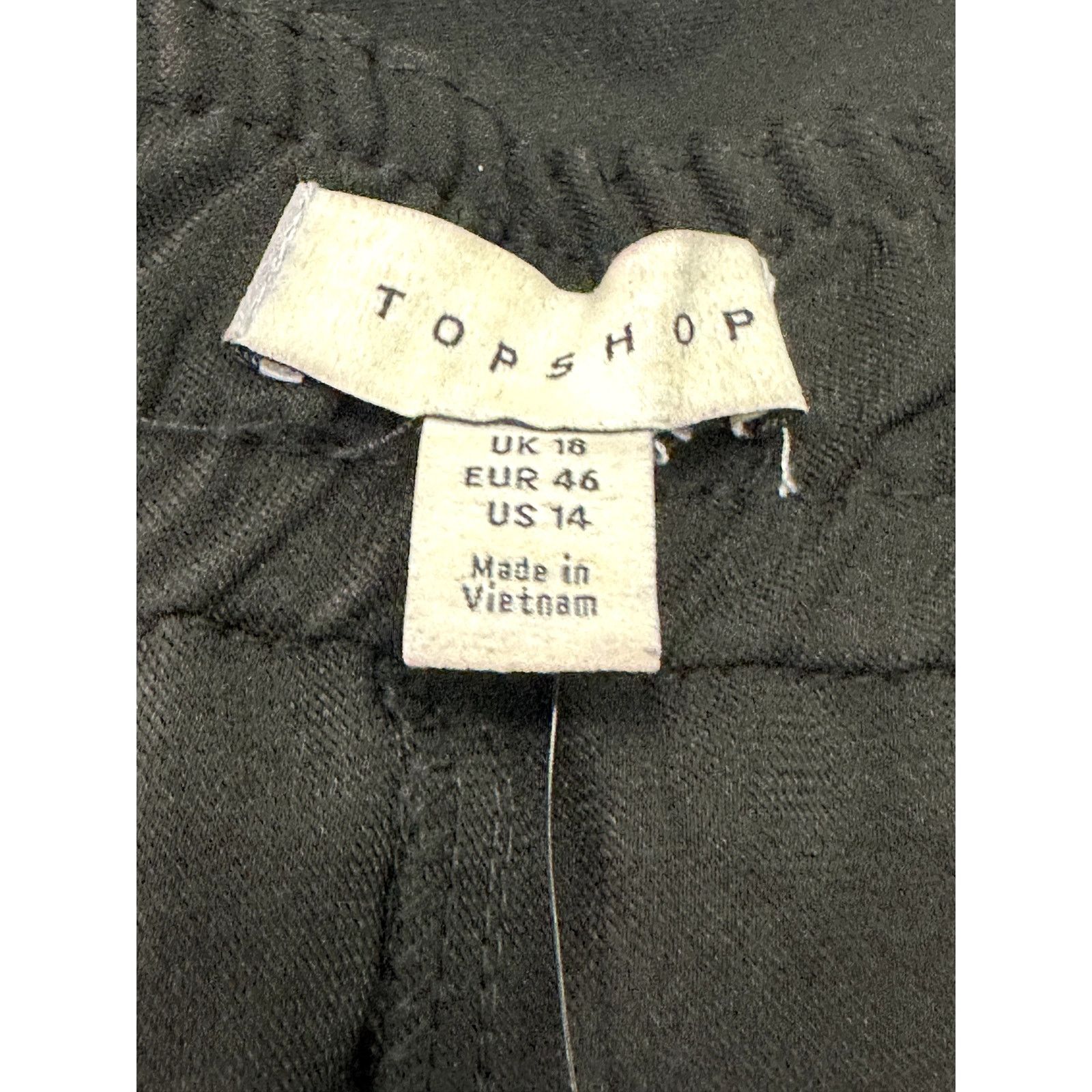 Topshop Topshop Pants Asymmetric Ruffle Overlay Design Black 14 NWT Size 36" / US 14 / IT 50 - 9 Thumbnail