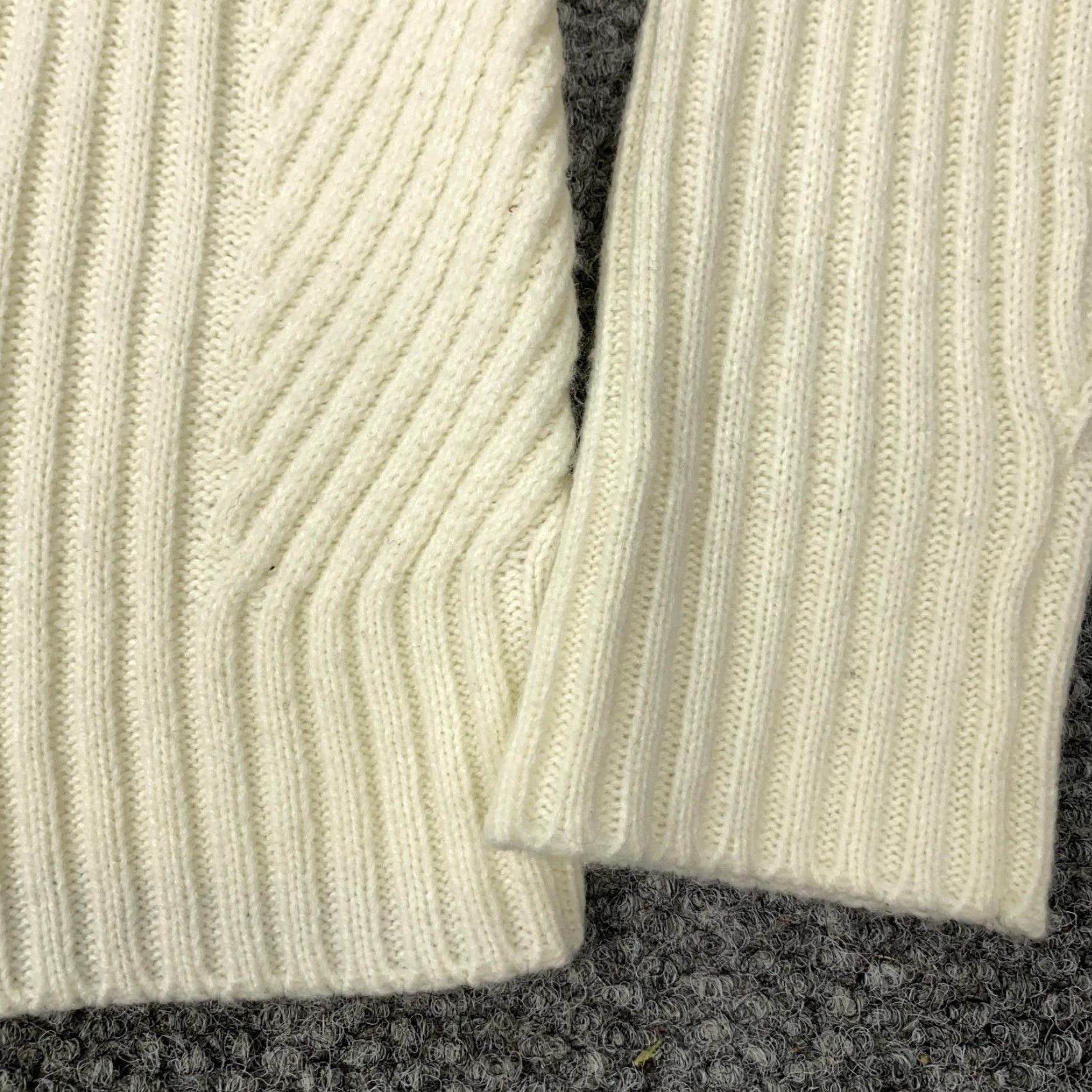Loft LOFT Sweater Women’s Large Ivory Pullover Turtleneck Ribbed Knit Long Sleeve Size L / US 10 / IT 46 - 4 Thumbnail