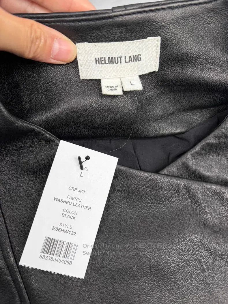 Helmut Lang Helmut Lang Dark deconstructed leather jacket Size L / US 10 / IT 46 - 4 Thumbnail