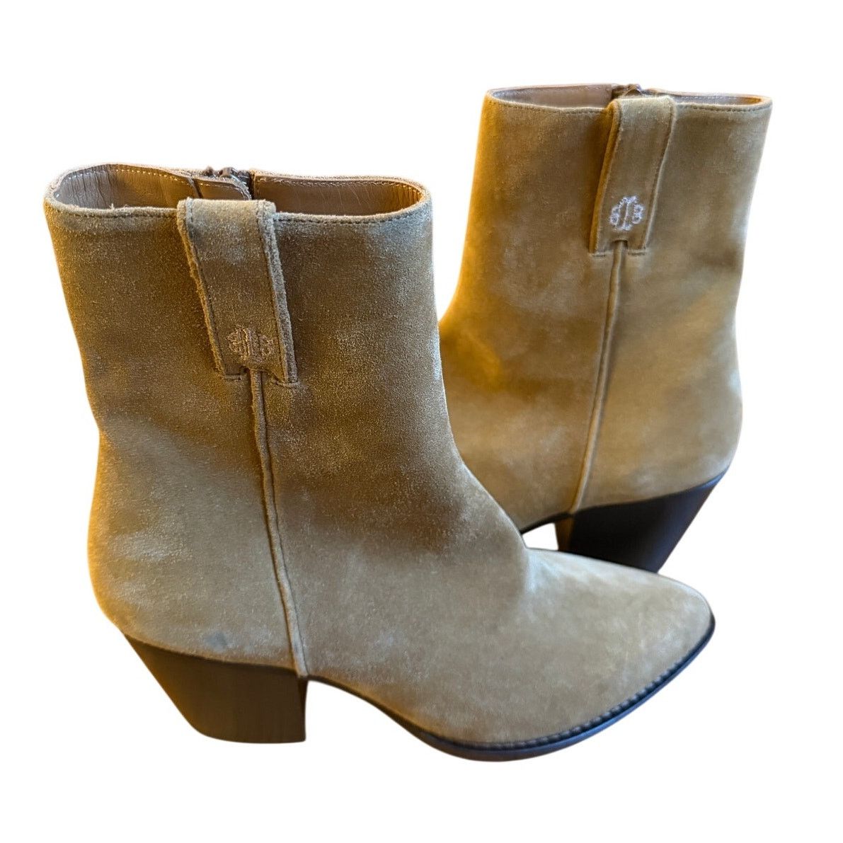 Maje Maje *New Without Box* Suede Caramel Ankle Boots Size US 7.5 / IT 37.5 - 8 Thumbnail