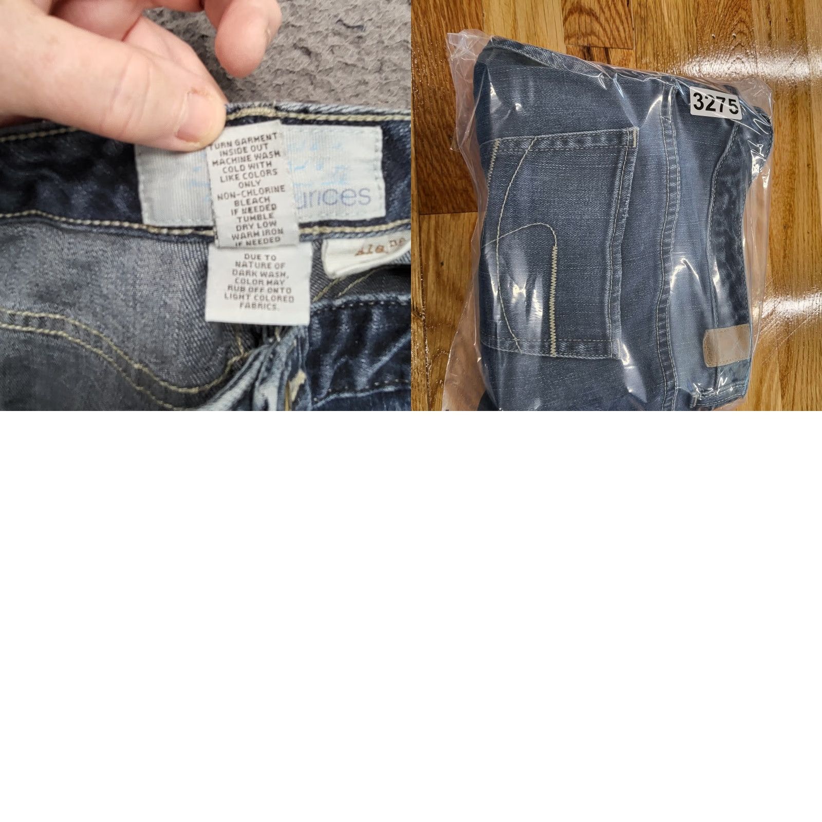 Vintage Maurices Alayna Skinny Jeans Womens 13/14 Regular Blue Denim 36x31 Belt Loops 5-Pocket Design Logo Zipper Button Size 34" / US 12 / IT 48 - 9 Thumbnail