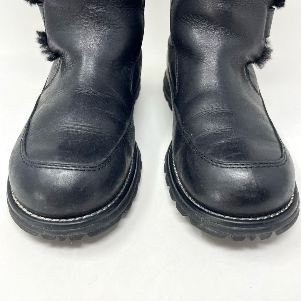 Ugg Ugg Larkspur Waterproof Black Leather Sheepskin Boots Size 9 Size US 9 / IT 39 - 10 Thumbnail