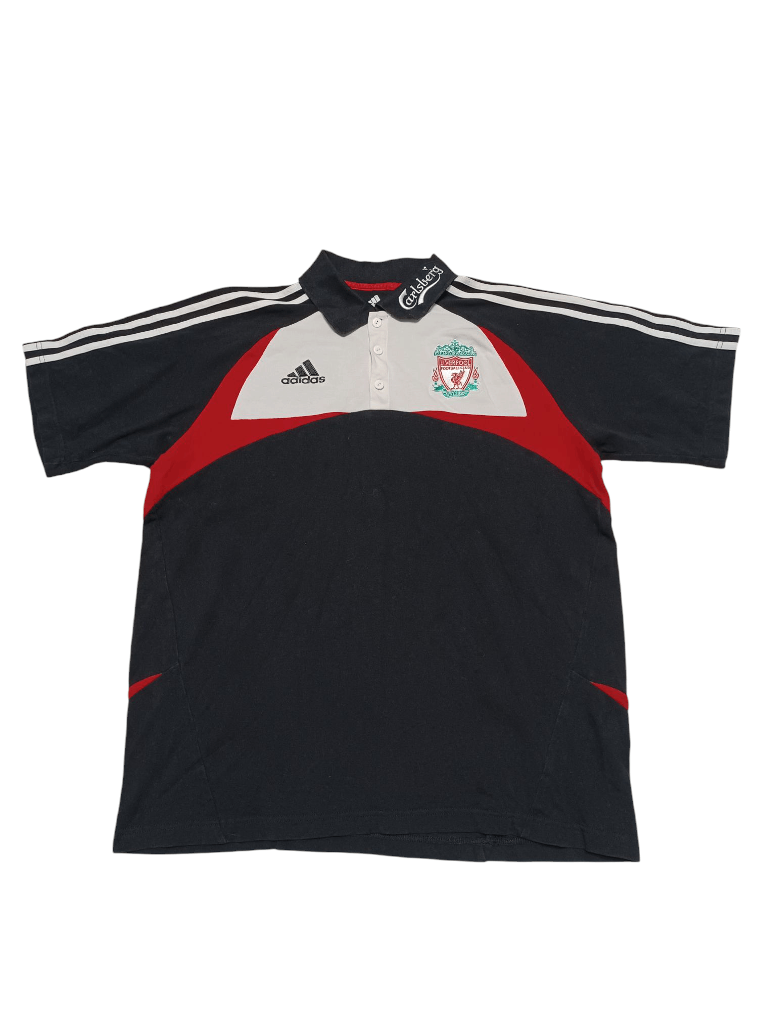 Adidas ADIDAS LIVERPOOL CARLSBERG 2007 VINTAGE POLO SHIRT SOCCER Size US L / EU 52-54 / 3 - 1 Thumbnail