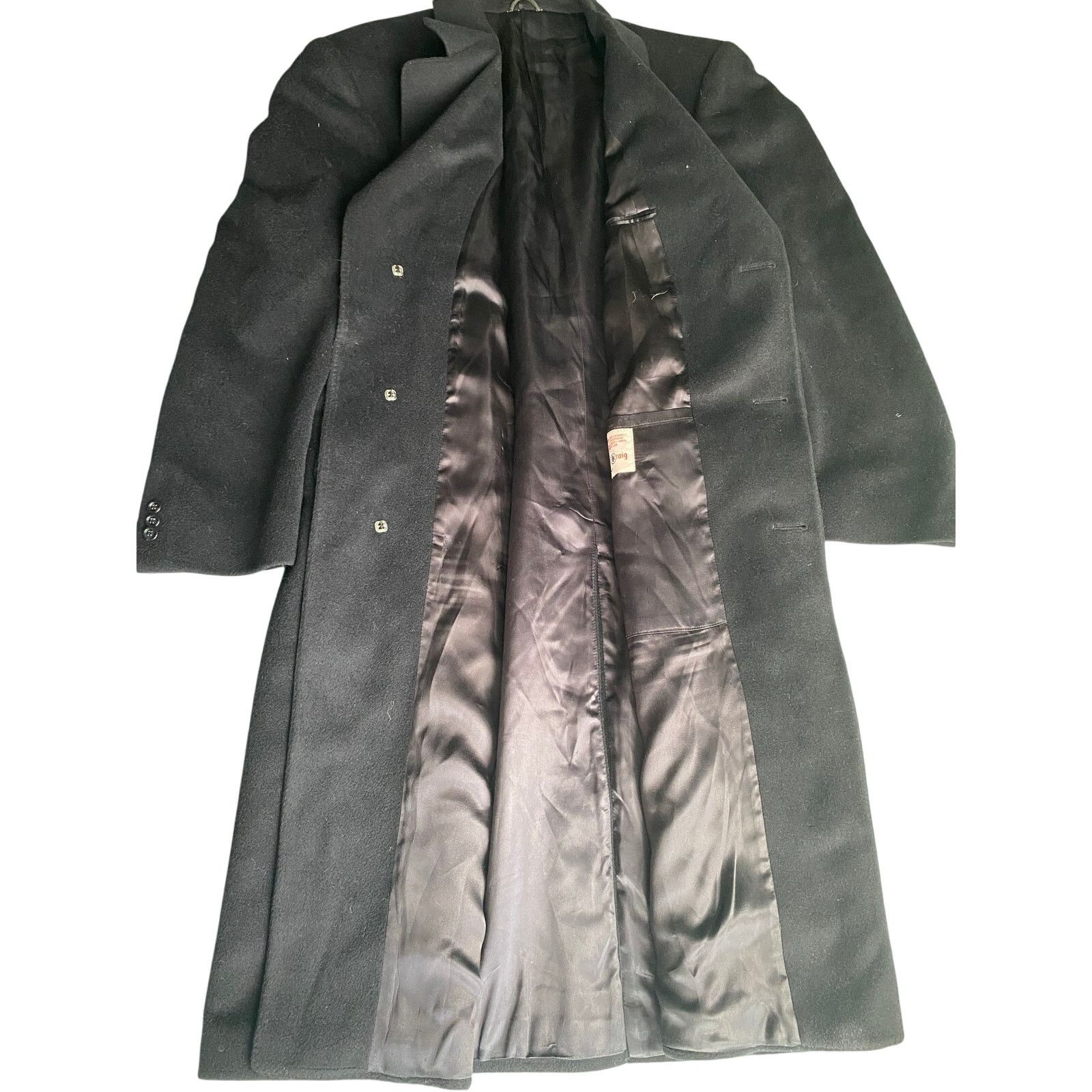 Vintage vintage 70s Duncan Craig Cashmere/Wool Size L XL 44-46 Black Size US L / EU 52-54 / 3 - 3 Thumbnail