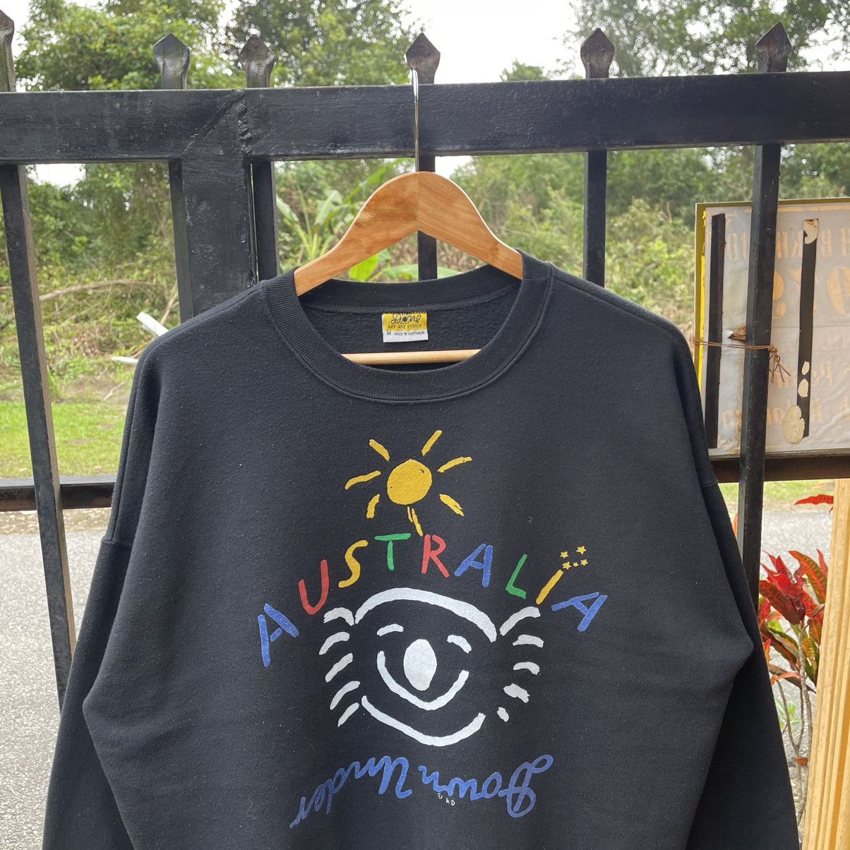 Vintage 🔥Vintage 90s Ken Done OG Down Under Design Boxy Sweatshirts Size US M / EU 48-50 / 2 - 4 Thumbnail
