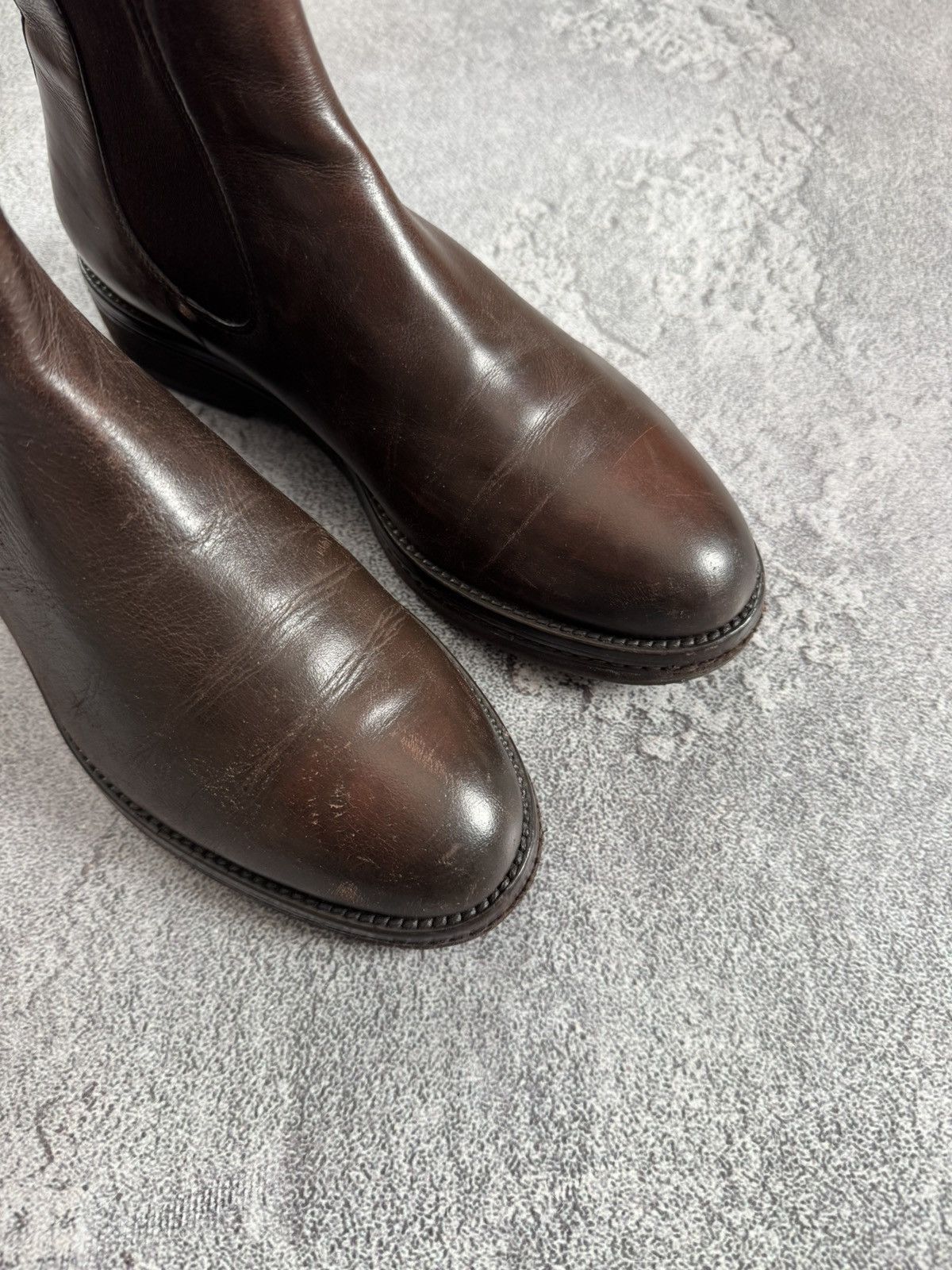 Santoni Santoni Women’s Brown Leather Chelsea Boots – Size EU 38 Size US 8 / IT 38 - 16 Thumbnail