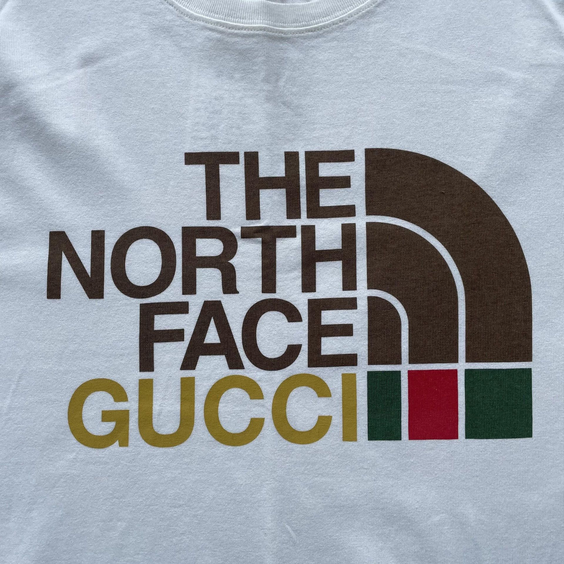Gucci GUCCI x TNF Wmn XS White SS Tee Logo Letter Print Size US XS / EU 42 / 0 - 3 Thumbnail