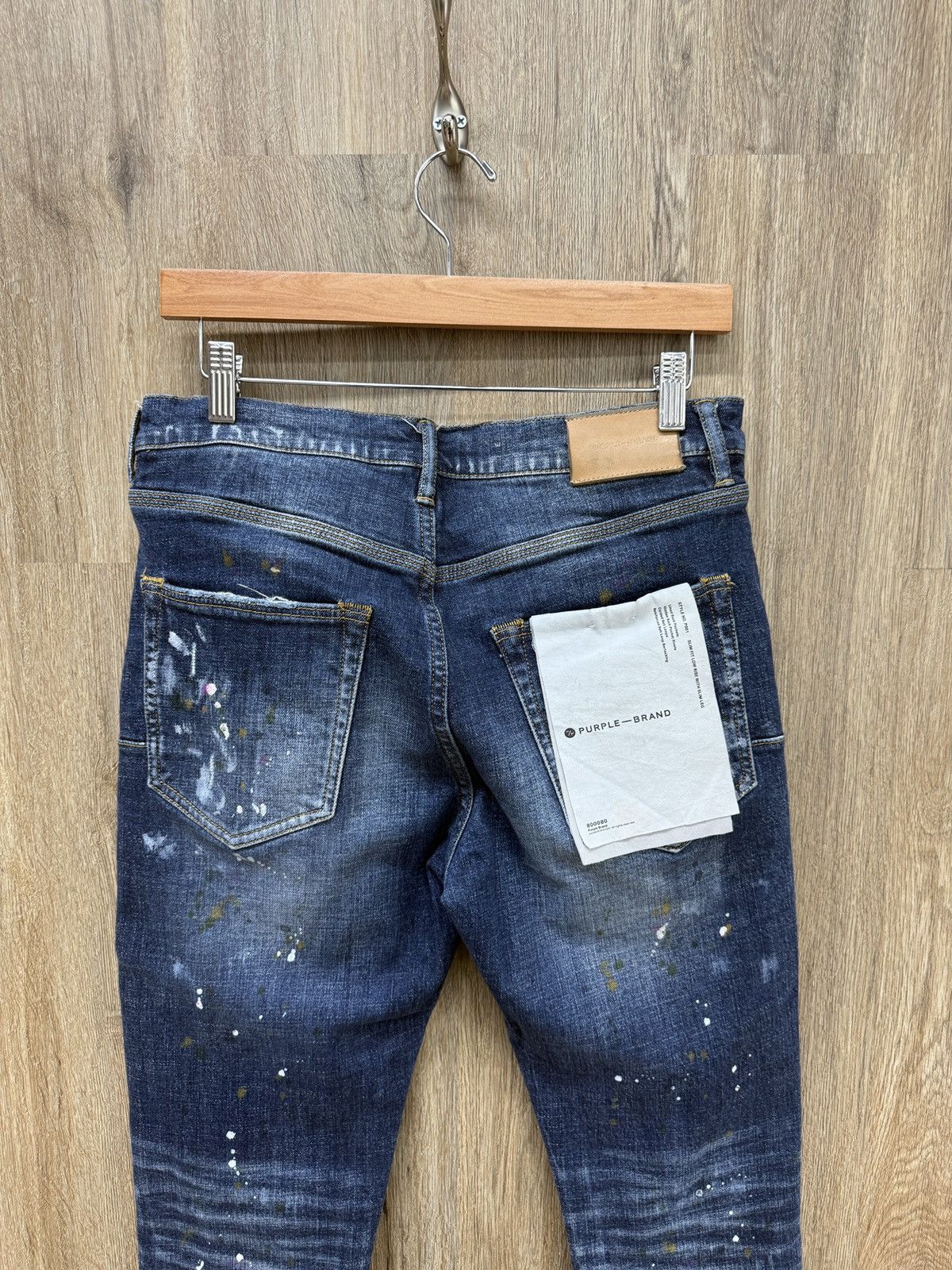 Purple Purple Blue Denim Jeans Size US 32 / EU 48 - 6 Thumbnail