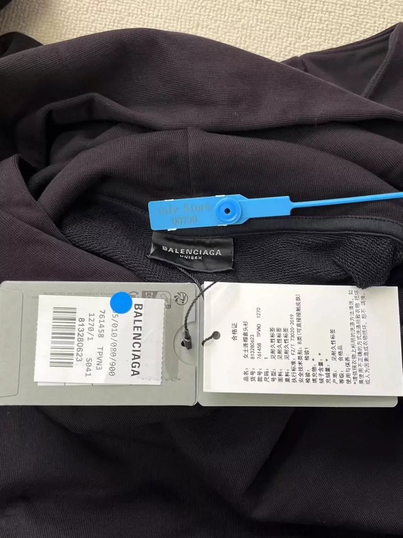 Balenciaga Balenciaga Solid Hooded Pullover Long Sleeve Sweater Size S / US 4 / IT 40 - 5 Thumbnail