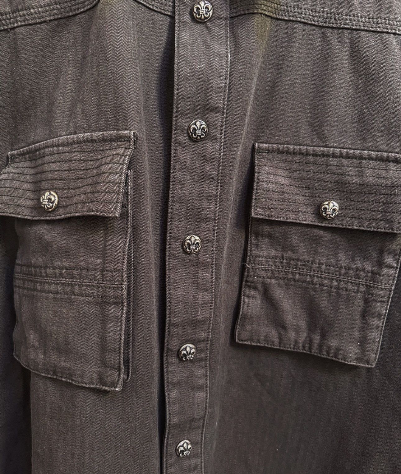 Chrome Hearts Chrome Hearts Fleur Patch Work Dog Jacket / Button Up Shirt Size US M / EU 48-50 / 2 - 8 Thumbnail