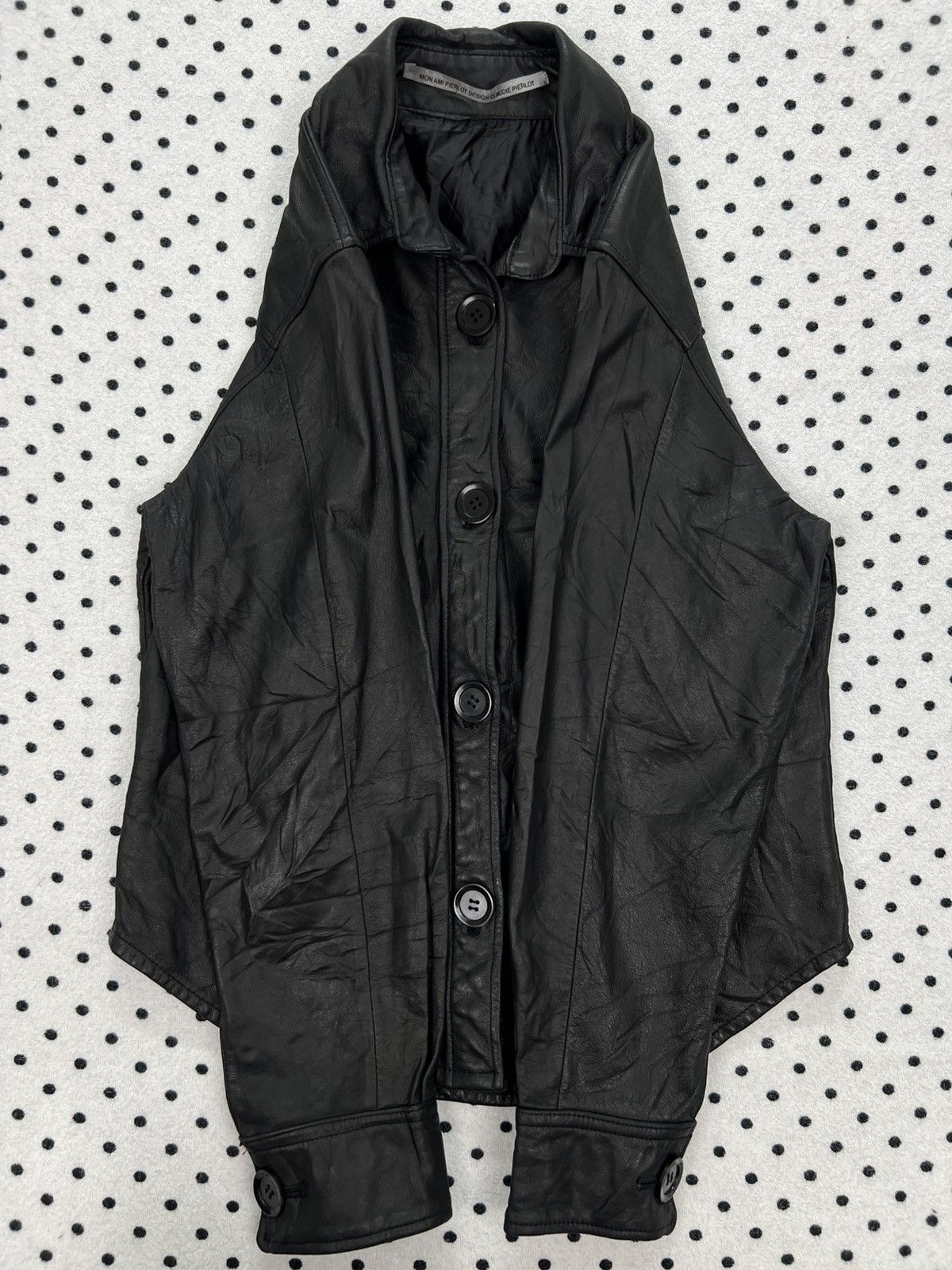 Genuine Leather Mon Ami Pierlot Design Claudie Pierlot Leather Jacket Size XS / US 0-2 / IT 36-38 - 5 Thumbnail