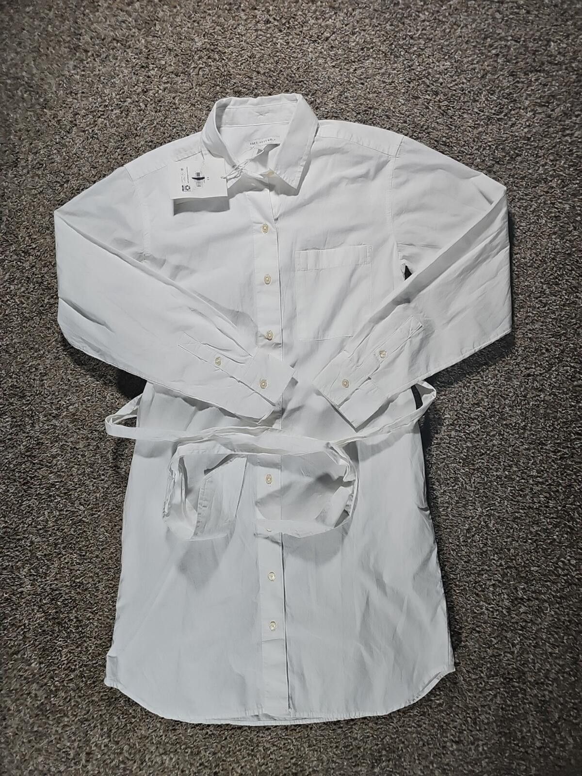 Other Free Assembly XS NWT NWD Shirt Dress White Size XS / US 0-2 / IT 36-38 - 1 Thumbnail