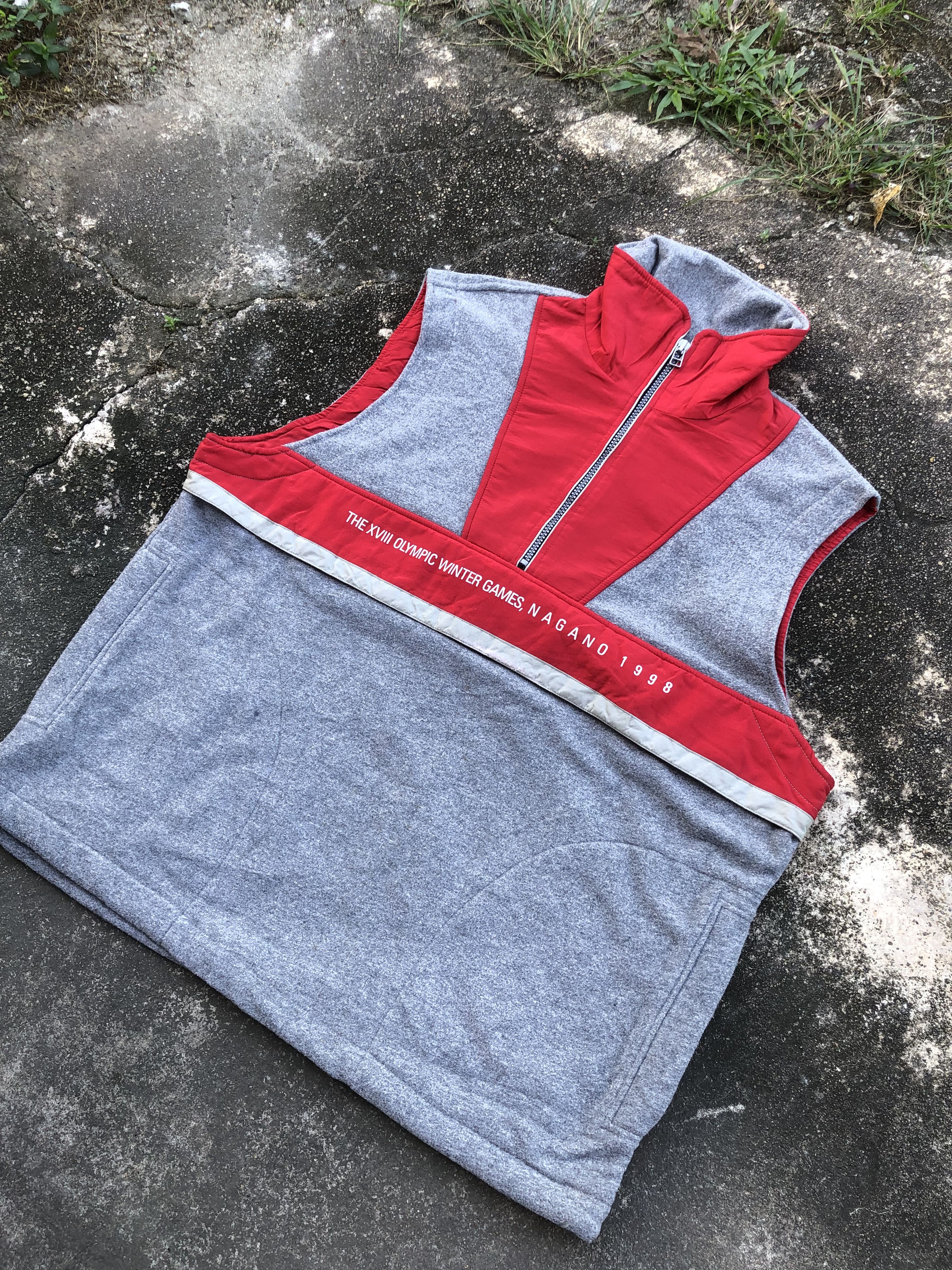 Japanese Brand Vtg Olympic Nagano 98 X Coca Cola Georgia Halfzipper Vest Size US XL / EU 56 / 4 - 3 Thumbnail