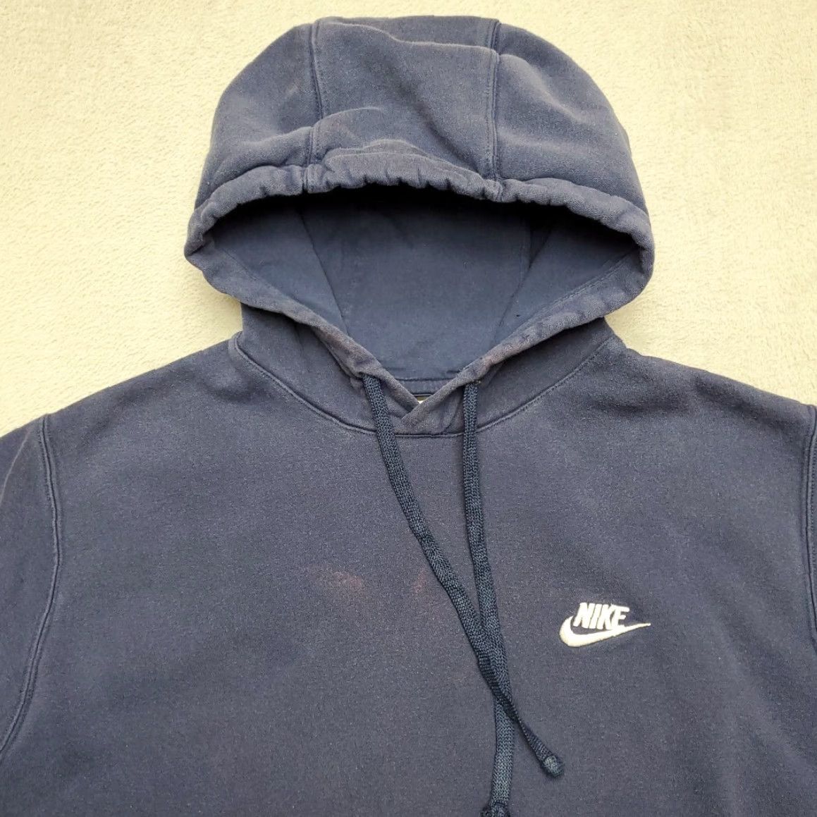 Nike Nike Hoodie Men L Blue Hooded Embroidered Logo Fleece Sweatshirt Retro Size US L / EU 52-54 / 3 - 2 Thumbnail