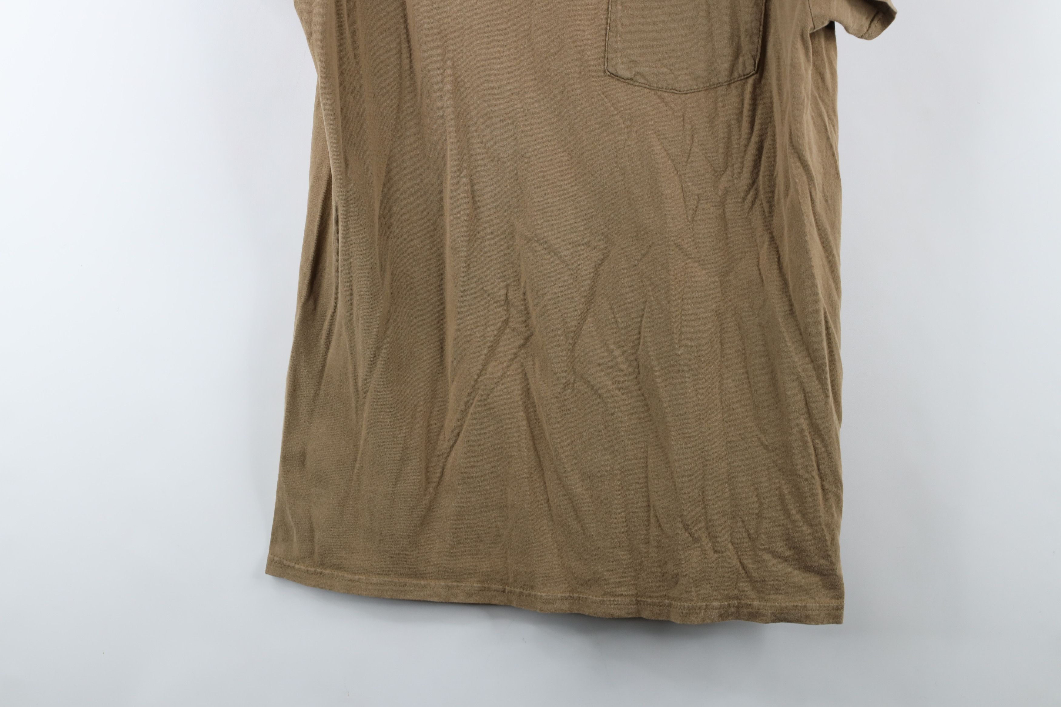 Vintage Vintage Y2K Streetwear Blank Cotton T-Shirt Beige Brown Size US M / EU 48-50 / 2 - 3 Thumbnail
