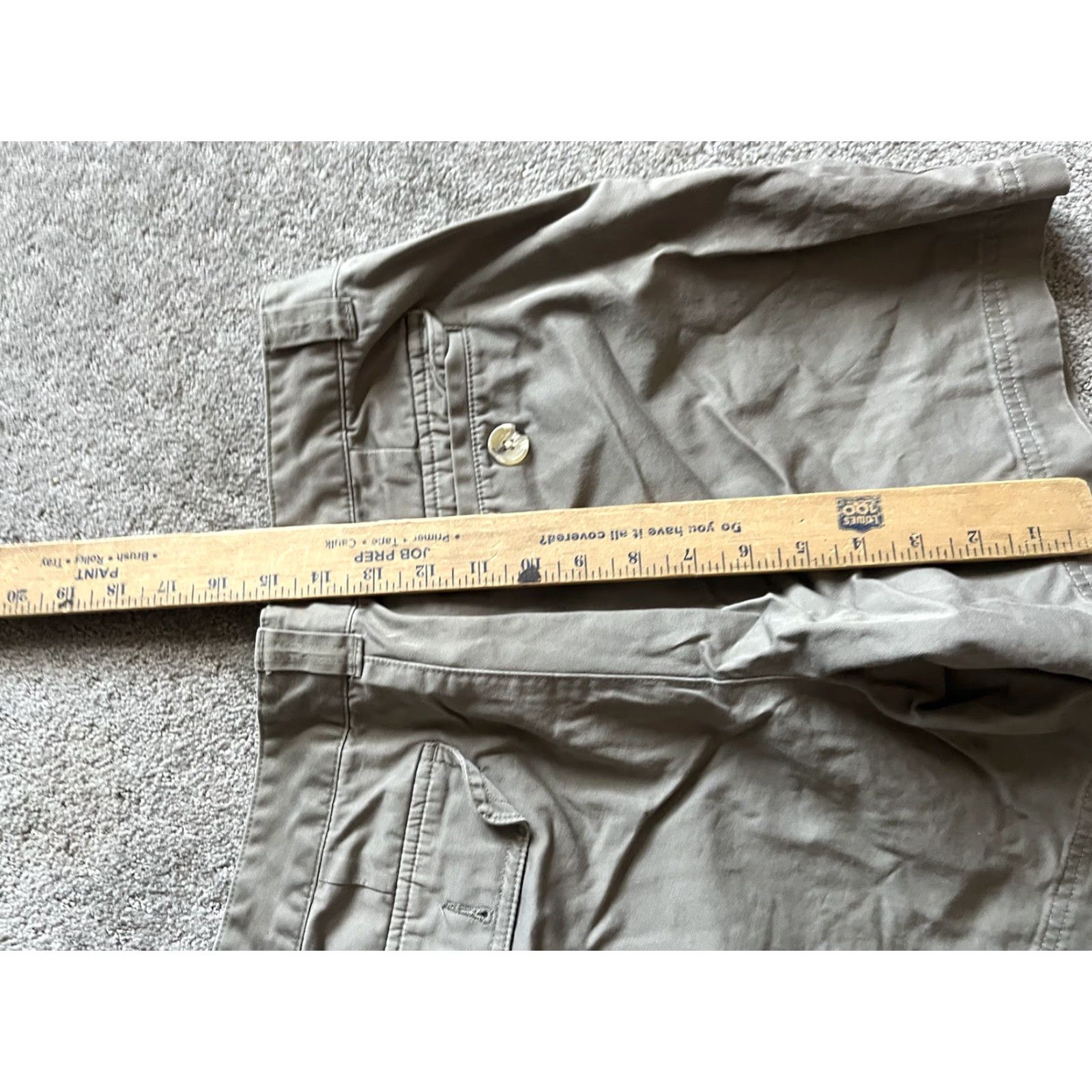 Banana Republic VINTAGE Banana Republic Women's Chino Shorts Size 8 Brown Solid Flat Front Stretch Casual Size 30" / US 8 / IT 44 - 4 Thumbnail
