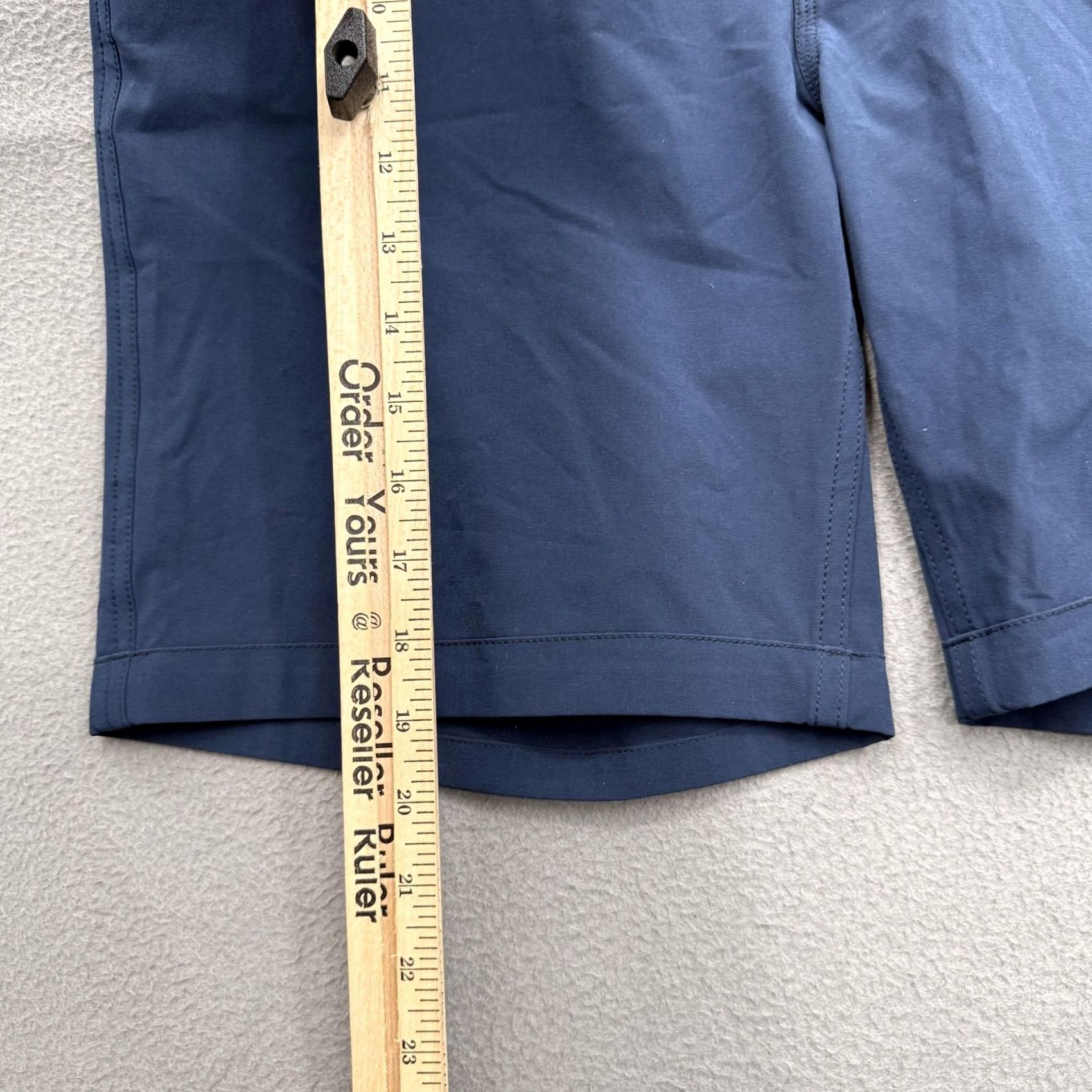 Vintage Wellen Shorts Mens 32 Blue Chino Stretch Quick Dry 9 Inseam Drawstring Casual Size US 32 / EU 48 - 5 Thumbnail