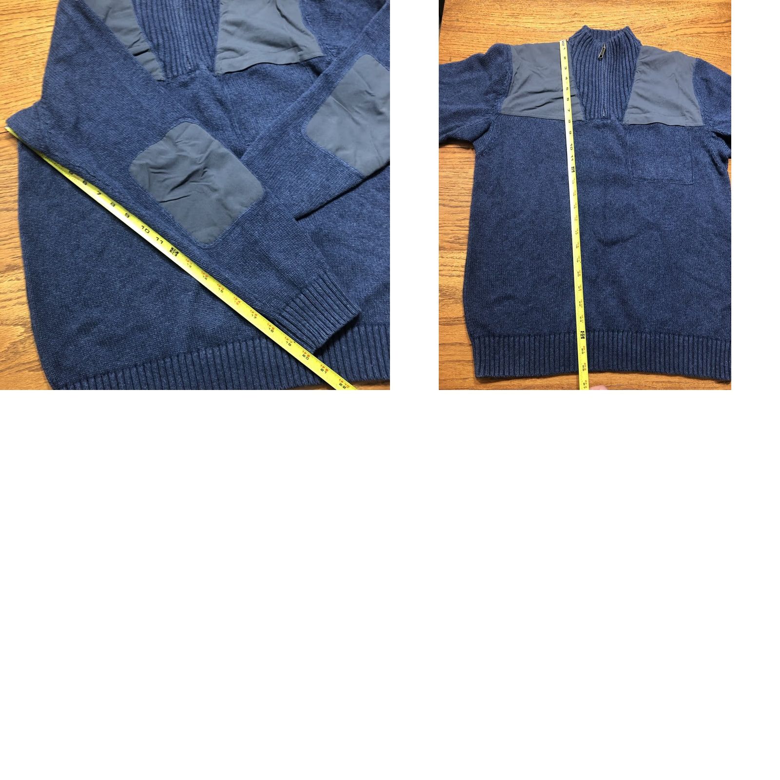 Duluth Trading Company Duluth Trading Mens Blue Wool Sweater Medium 1/4 Zip Pullover Size US M / EU 48-50 / 2 - 8 Thumbnail