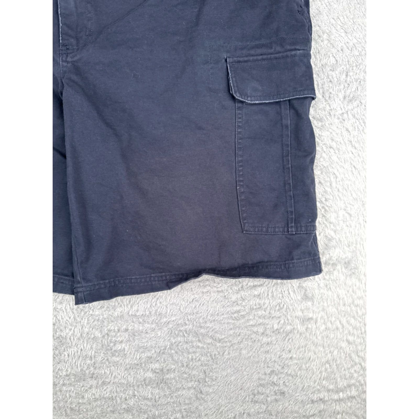 Vintage 626 Blue Shorts Mens 44 Cargo 100% Cotton Twill Casual Zip Pockets Logo Cargo Pocket Regular Blue Mens Shorts 626 Blue 44x10 Size US 44 / EU 60 - 2 Thumbnail