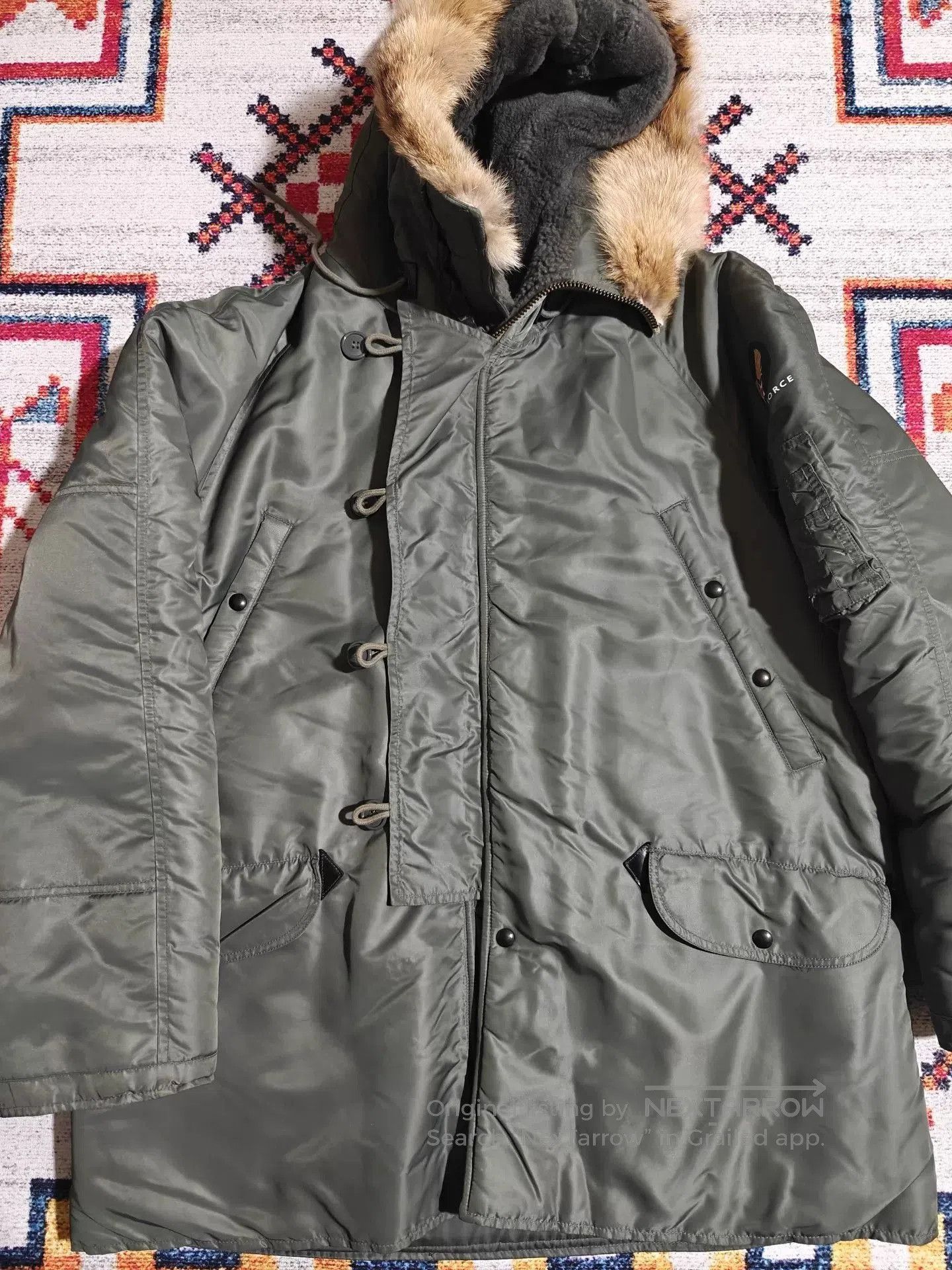 Gimo's GIZEMO Reissue Heavy Wool Lined N3B Coat. Size US L / EU 52-54 / 3 - 3 Thumbnail