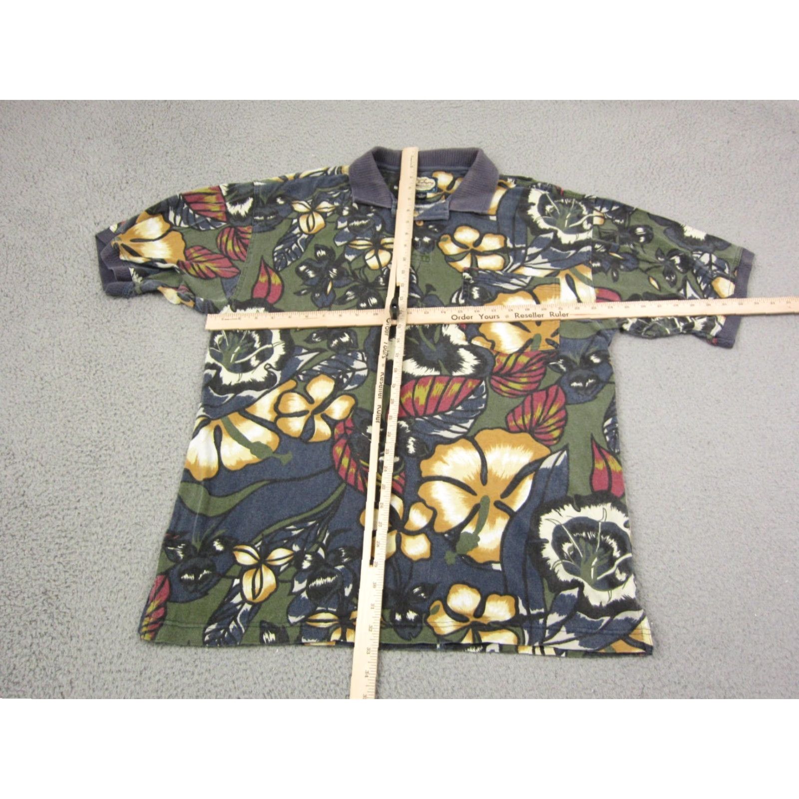 Tommy Bahama VINTAGE Tommy Bahama Polo Shirt Mens Adult XL Green Floral 90s Polo Cotton Short Sleeve Collared Beach Golf Casual Shirt Size US L / EU 52-54 / 3 - 5 Thumbnail