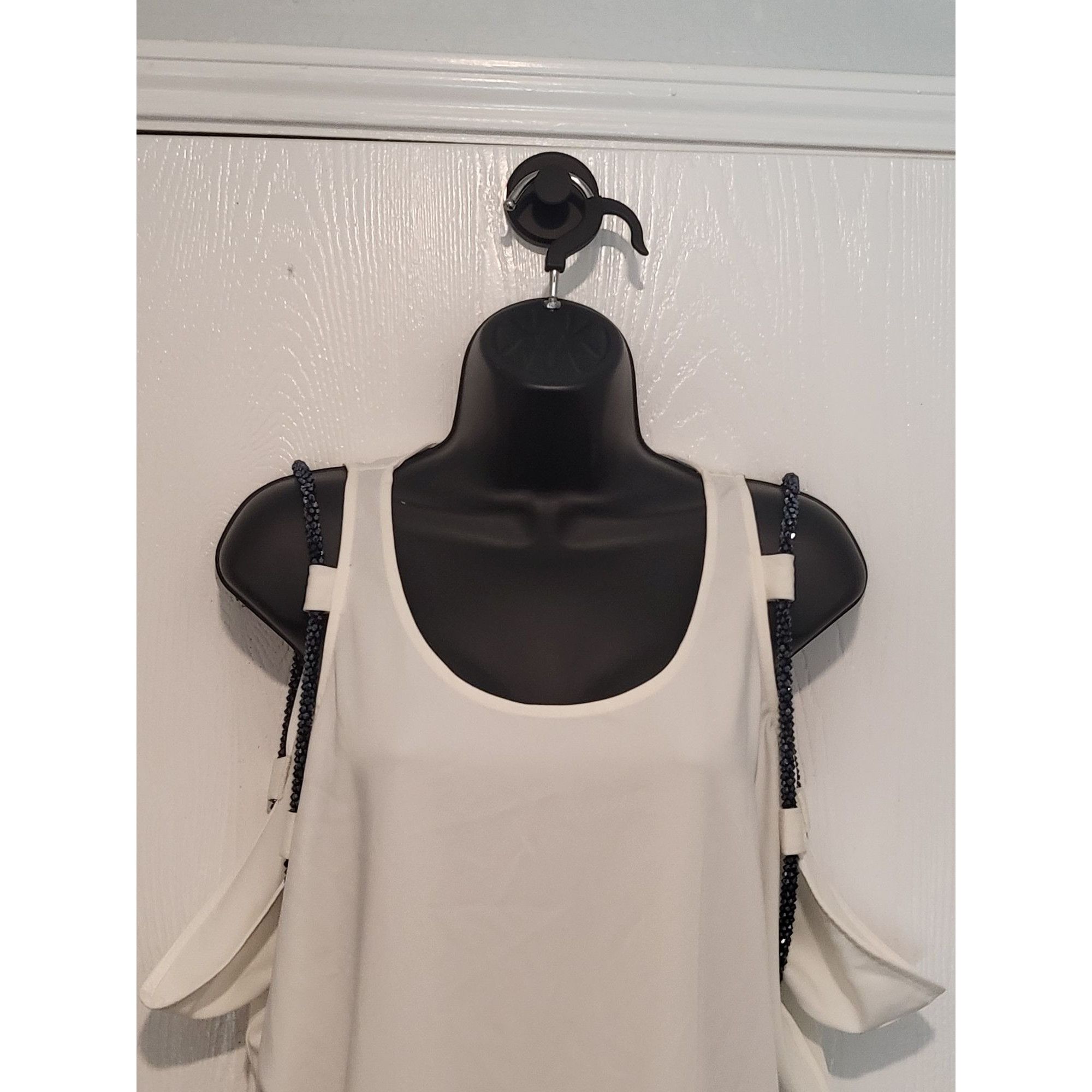 Country Road Alberto Makali New York Sleeveless Top Women Sz M White Jewe Size M / US 6-8 / IT 42-44 - 2 Thumbnail