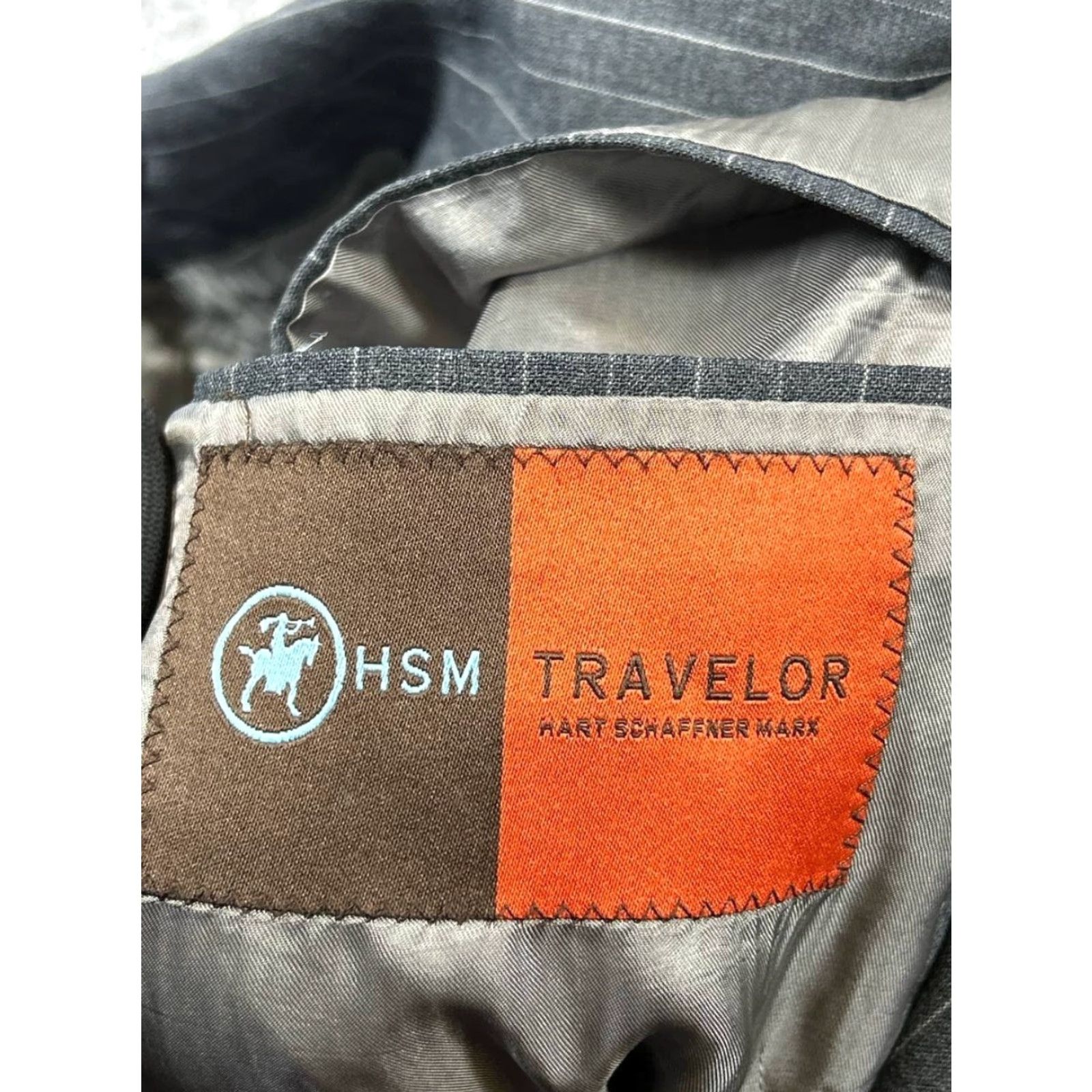 Hart Schaffner Marx Hart Schaffner Marx Travelor Suit Mens 44 Gray Wool Size 44R - 4 Thumbnail