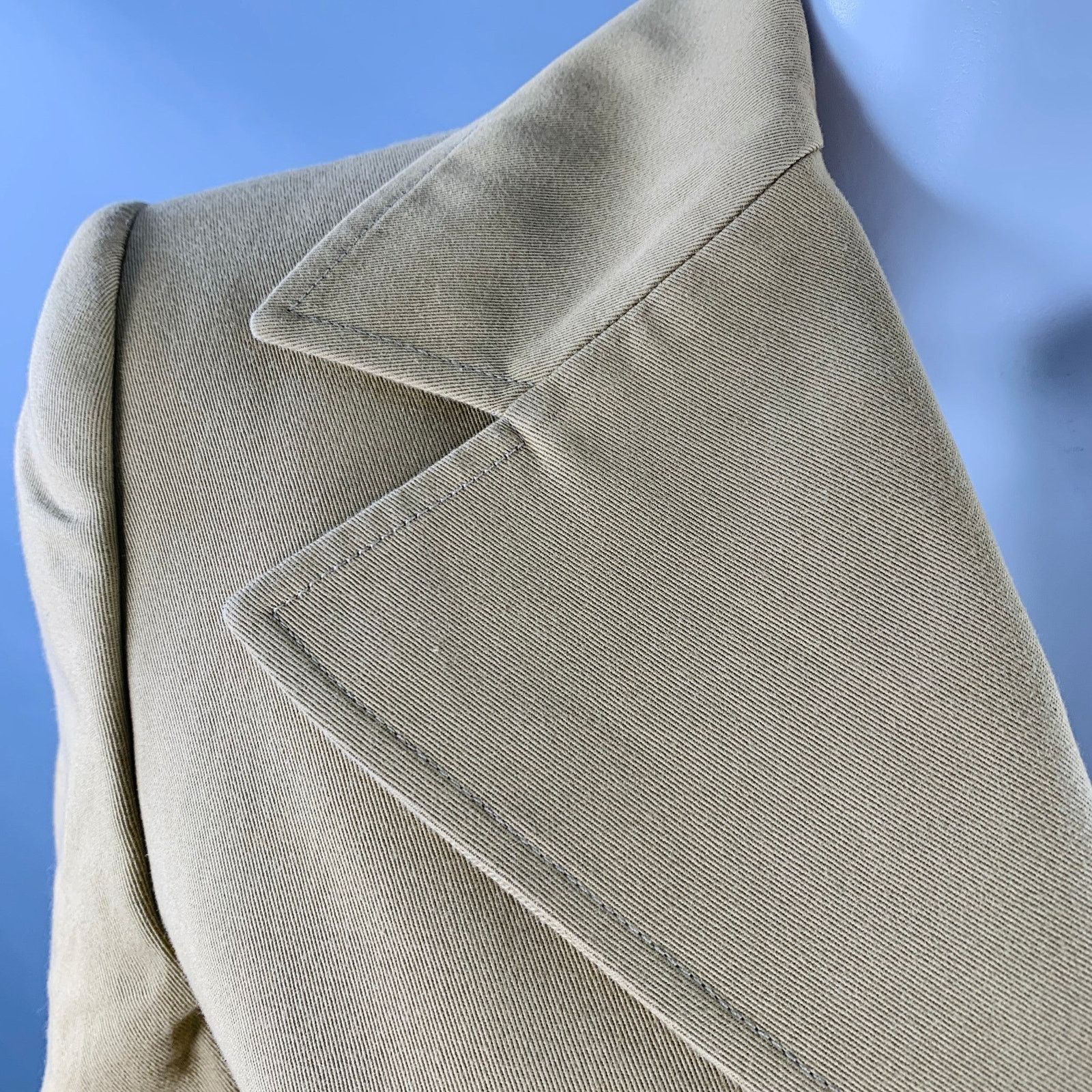 Dolce & Gabbana Size 6 Khaki Cotton Twill Fitted Button Up Jacket Blazer Size M / US 6-8 / IT 42-44 - 7 Thumbnail