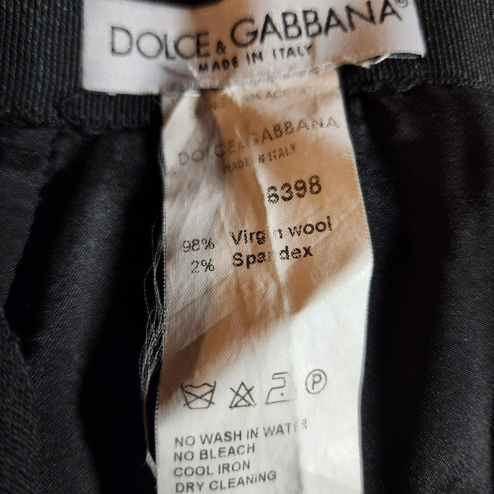 Dolce & Gabbana Dolce & Gabbana Skirt M Black Zip Acetate Wool Blend Size 30" / US 8 / IT 44 - 4 Thumbnail