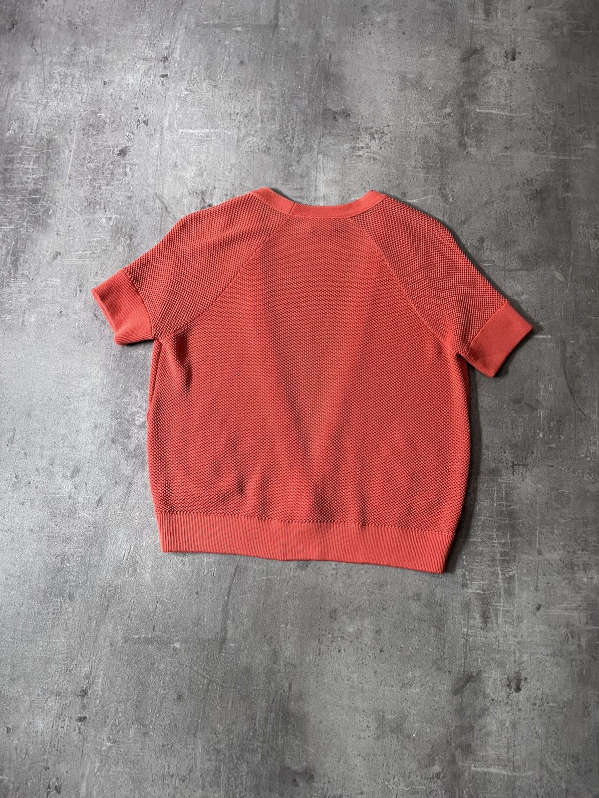Hermes Hermes Knitted Cardigan Orange Short Sleeve Silk Size M / US 6-8 / IT 42-44 - 9 Thumbnail