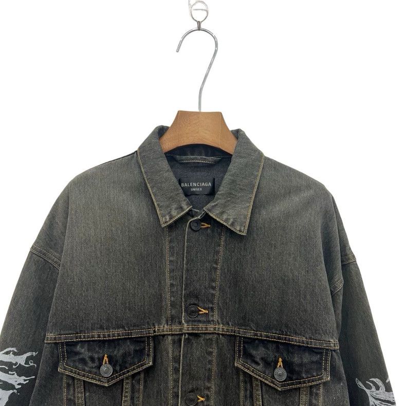 Balenciaga Balenciaga New Year Washed Graffiti logo Unicorn Arm Denim Size US XS / EU 42 / 0 - 3 Thumbnail