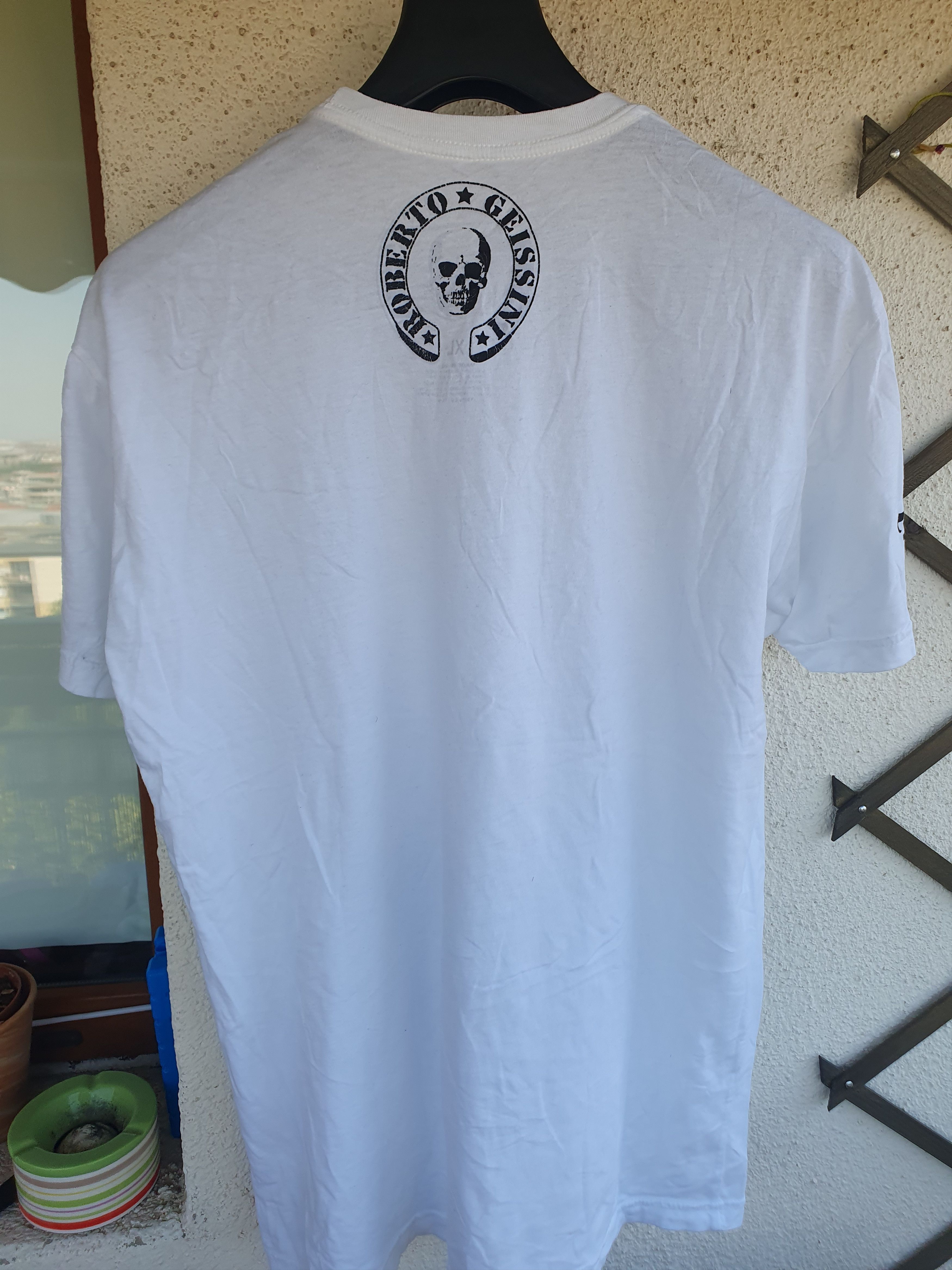 Swagger Roberto Geissini Death's Head t-shirt Made in USA sz XL/L? Size US XL / EU 56 / 4 - 7 Thumbnail