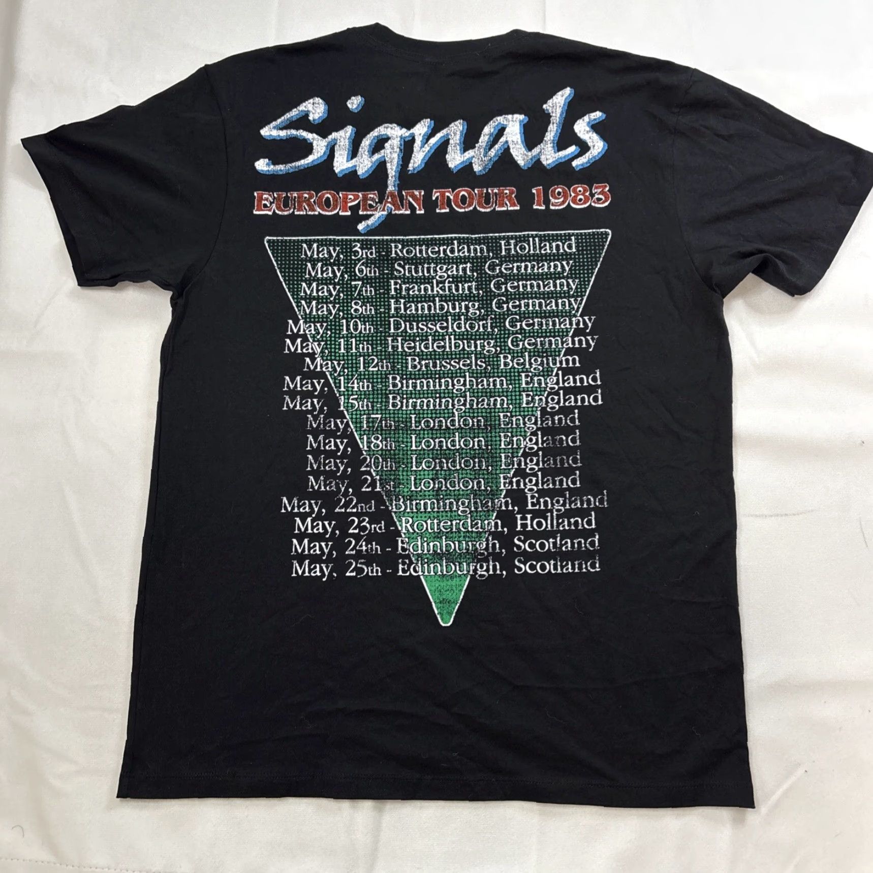 Vintage Control Rush Men's T-Shirt Slim Fit M NWOT Black 1983 Tour Signals European Slimming"} Size US M / EU 48-50 / 2 - 5 Thumbnail