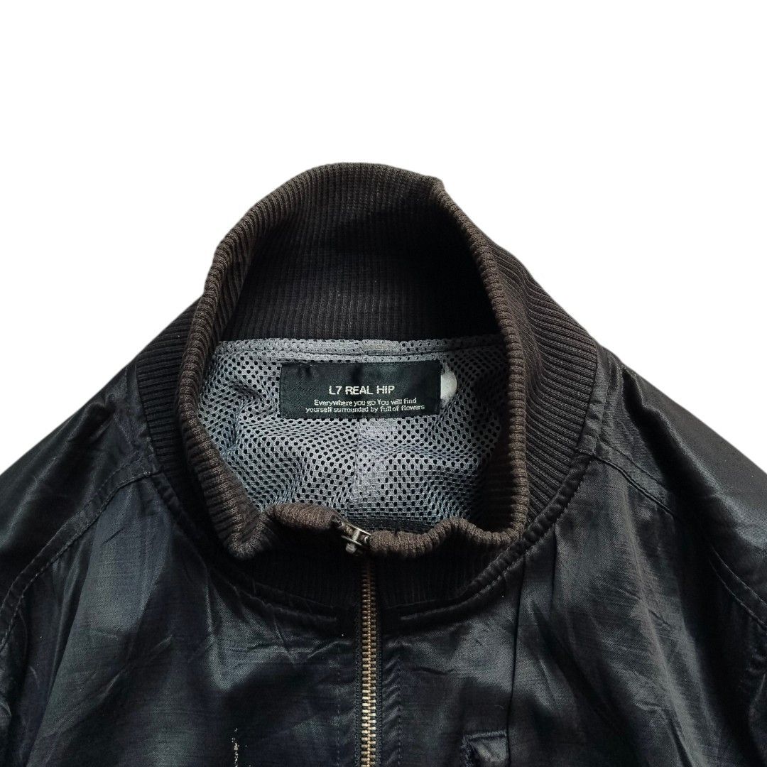 Le Grande Bleu (L.G.B.) L7 Real hip mock neck bikers jacket Size US M / EU 48-50 / 2 - 3 Thumbnail