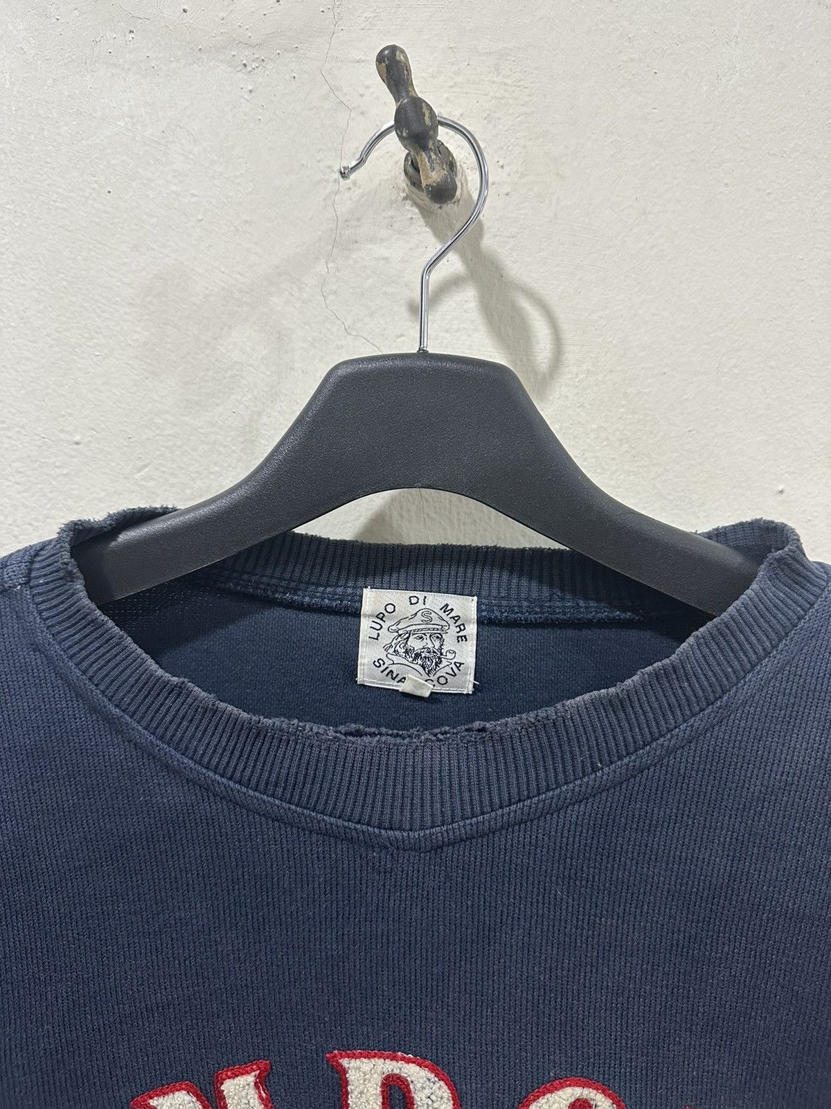 Japanese Brand VTG Distress LUPO DI MARE Sina Cova Faded Sweatshirts Size US M / EU 48-50 / 2 - 5 Thumbnail