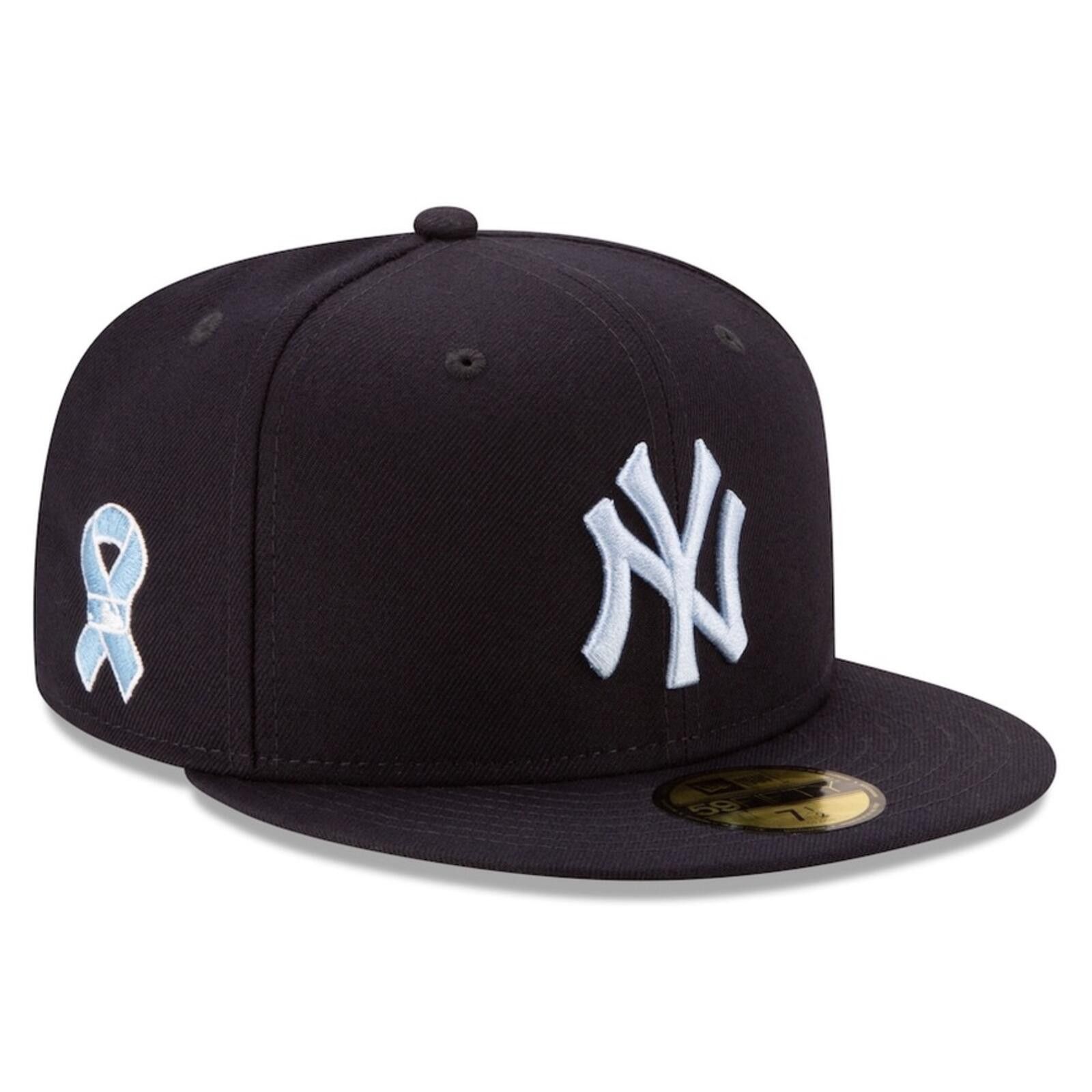 New Era New Era New York Yankees Cancer Awareness Ribbon 59FIFTY Size ONE SIZE - 1 Thumbnail