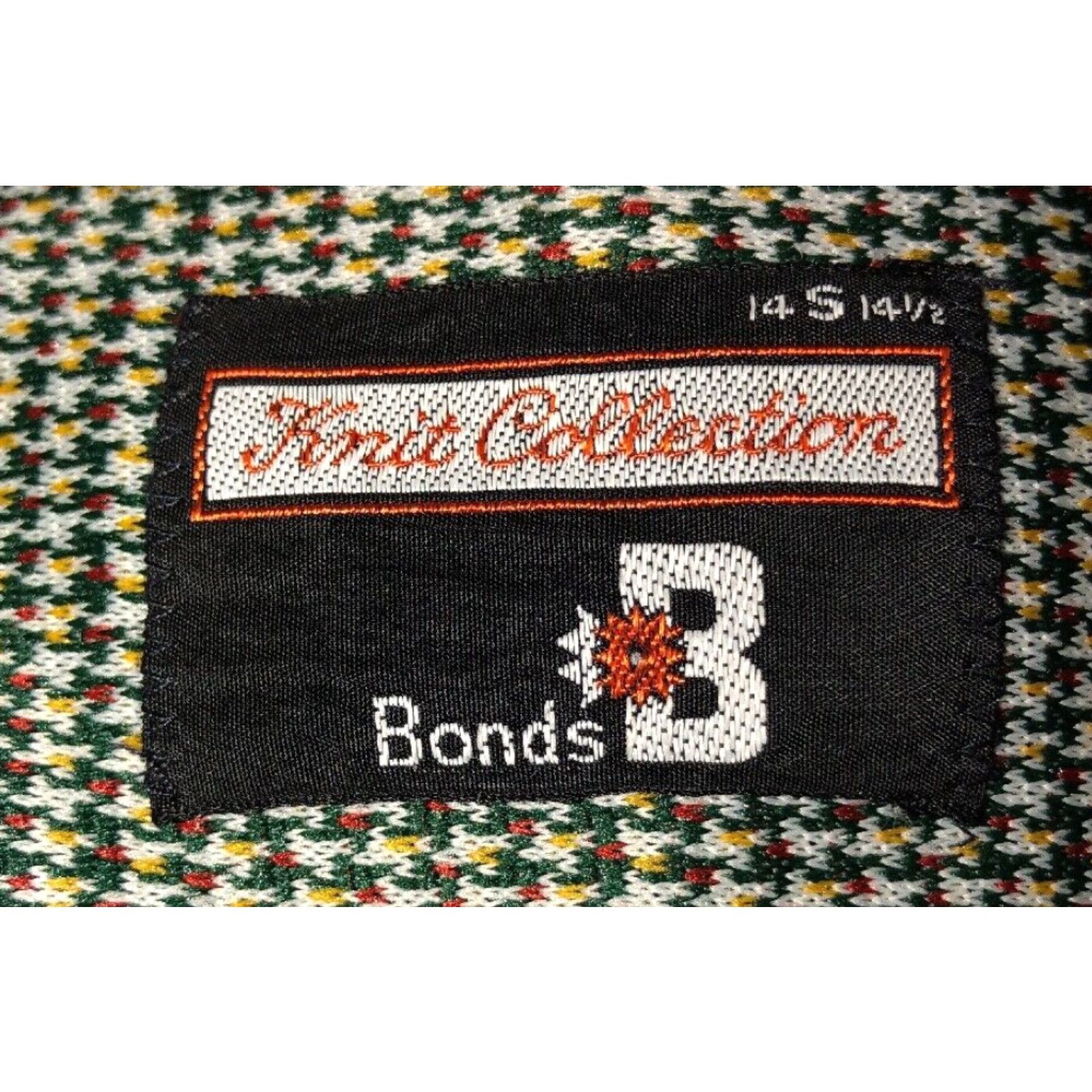 Vintage VINTAGE Bonds Knit Collection Shirt Mens Small Green Long Sleeve Button-Front Knit Shirt Size S Size US S / EU 44-46 / 1 - 6 Thumbnail