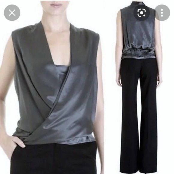 Diane von Furstenberg Diane von Furstenberg New Issie Silk Wrap Top Size S / US 4 / IT 40 - 8 Thumbnail